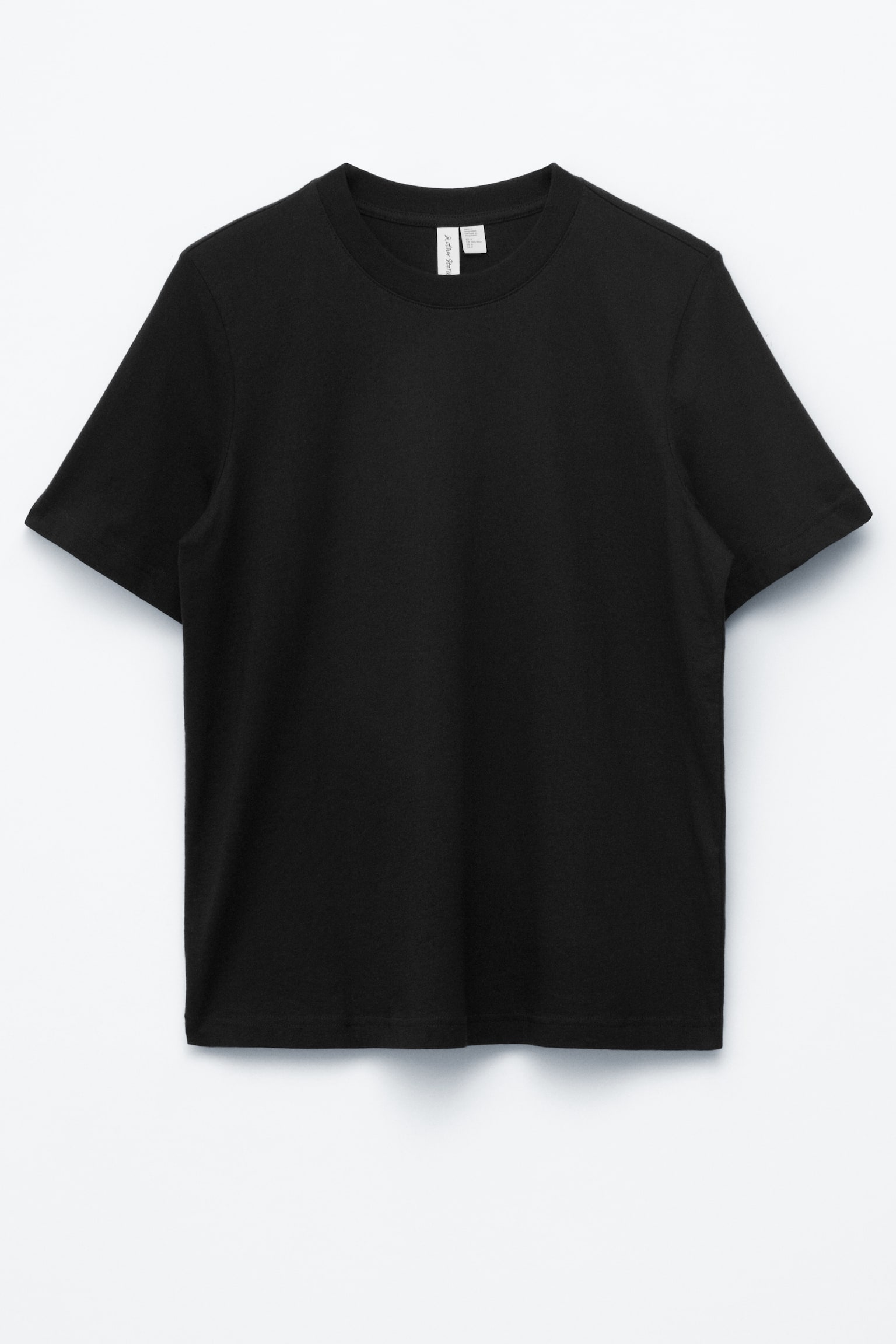 T-Shirt mit Rundhalsausschnitt - Schwarz/Hellgrün/Rot/Dunkelgrau meliert/Weiß - 1