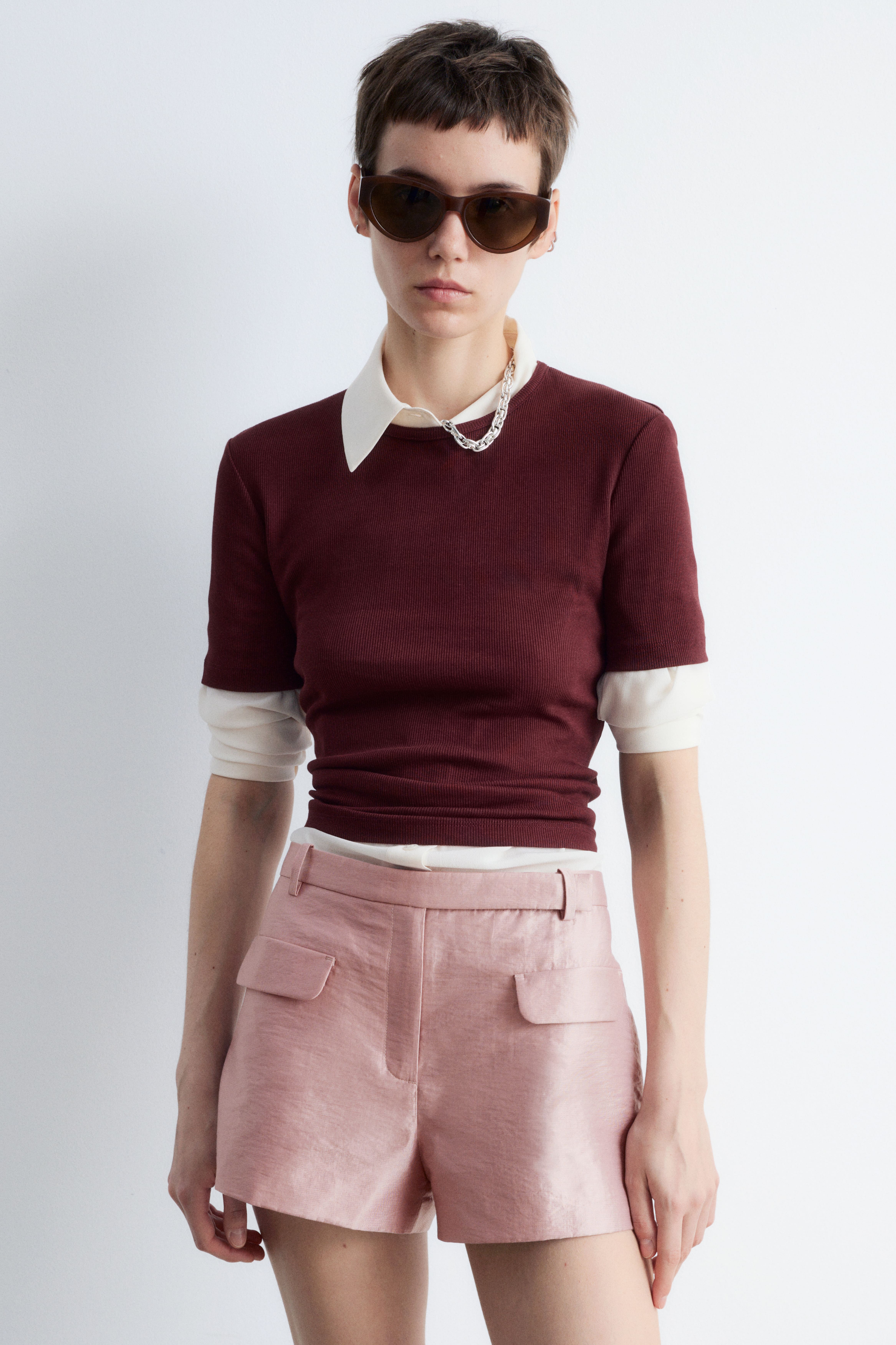 Sateng minishorts - Dusty rosa