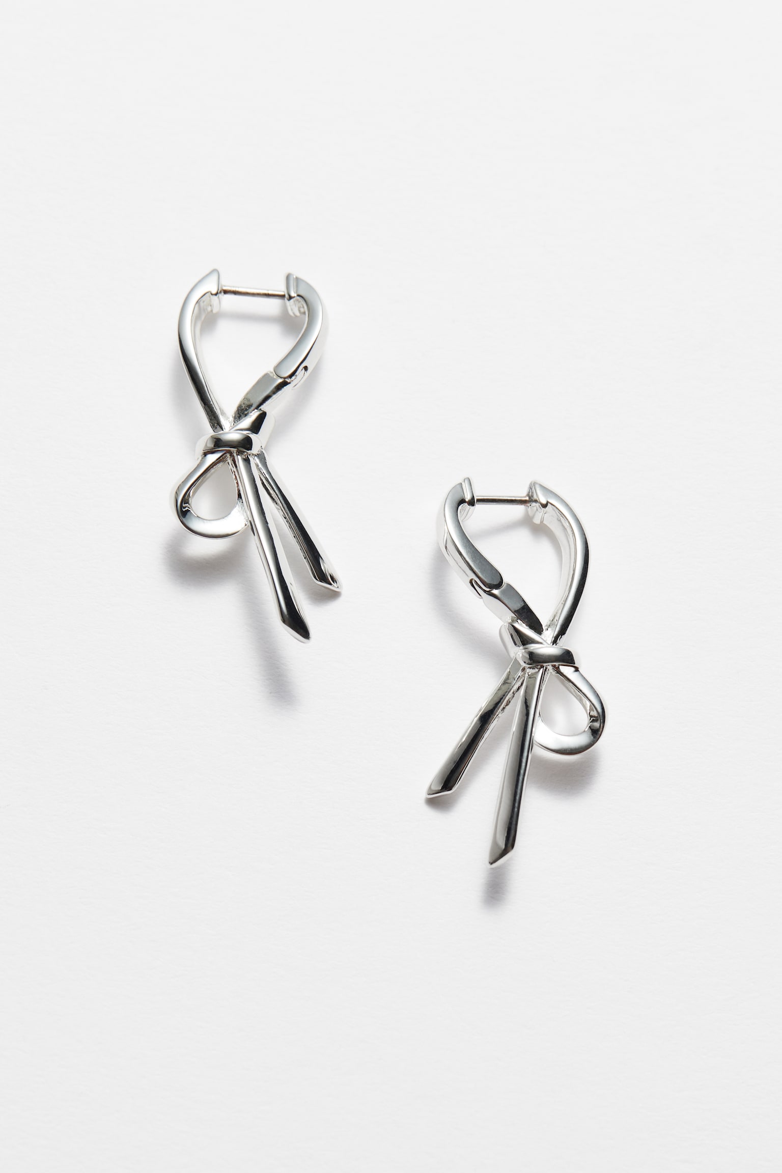 Knot Hoop Earrings - Silver/Gold - 2