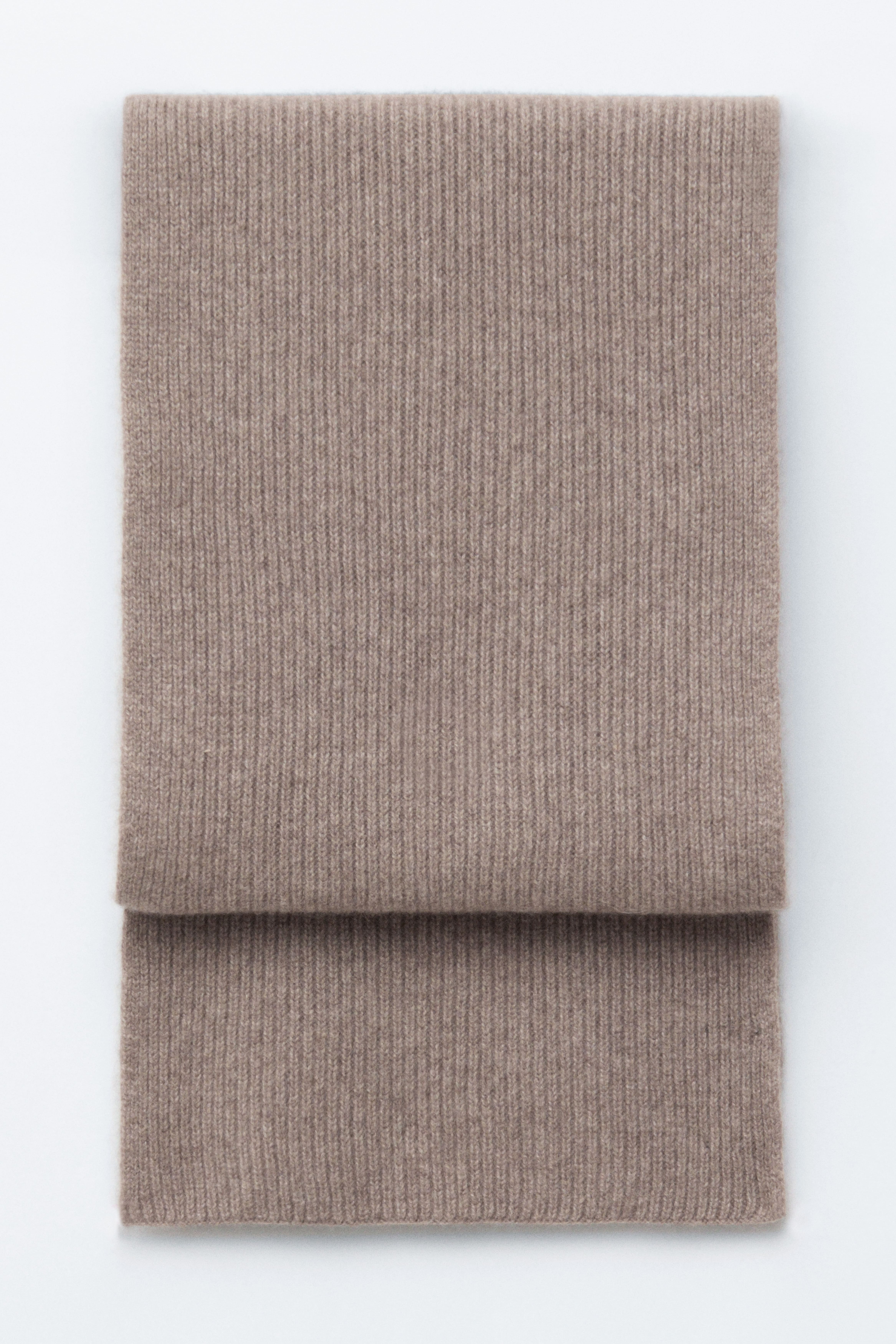 Schal aus Kaschmirstrick - Graubraun/Schwarz/Navyblau/Grün/Cremefarben