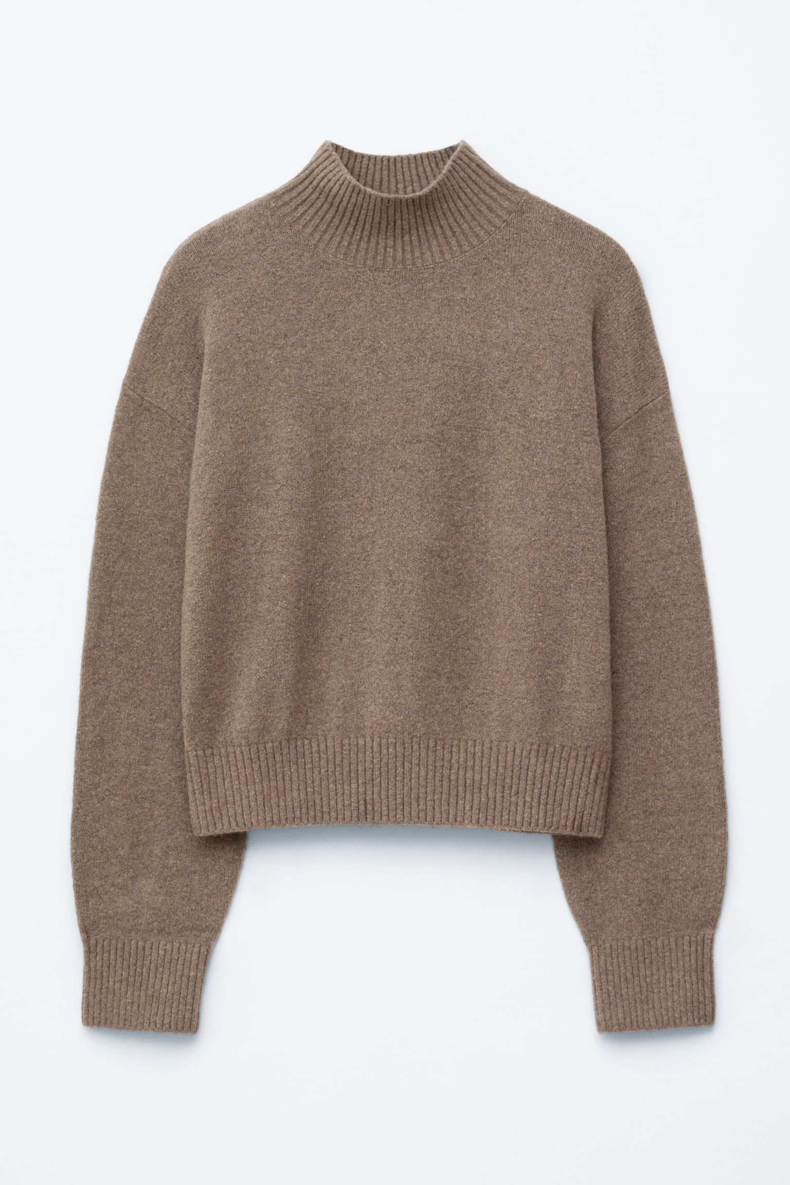 Rollkragenpullover - Dunkles Graubraun/Weinrot/Leuchtendes Rot/Leuchtendes Blau/Dunkelbeige/Rosa/Schwarz - 2