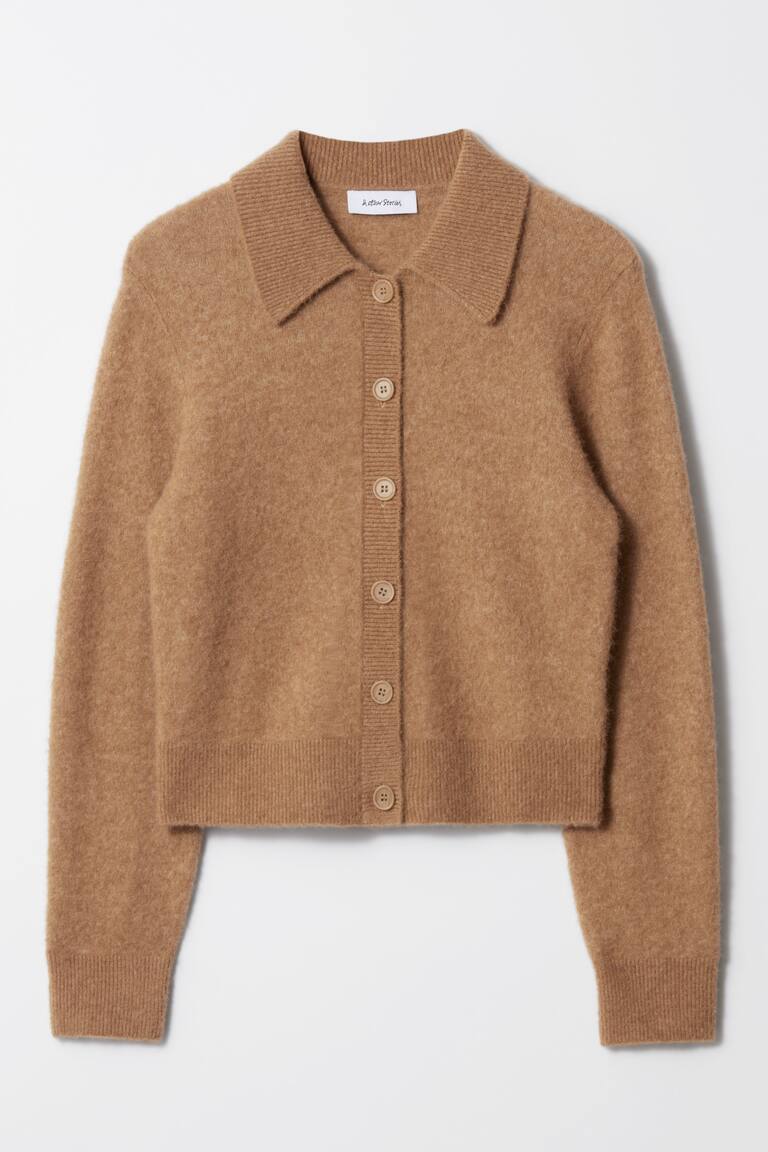 Lange Strickjacken Strickmantel Hm Strickjacke Mit Kragen Braun DAMEN H&M CH