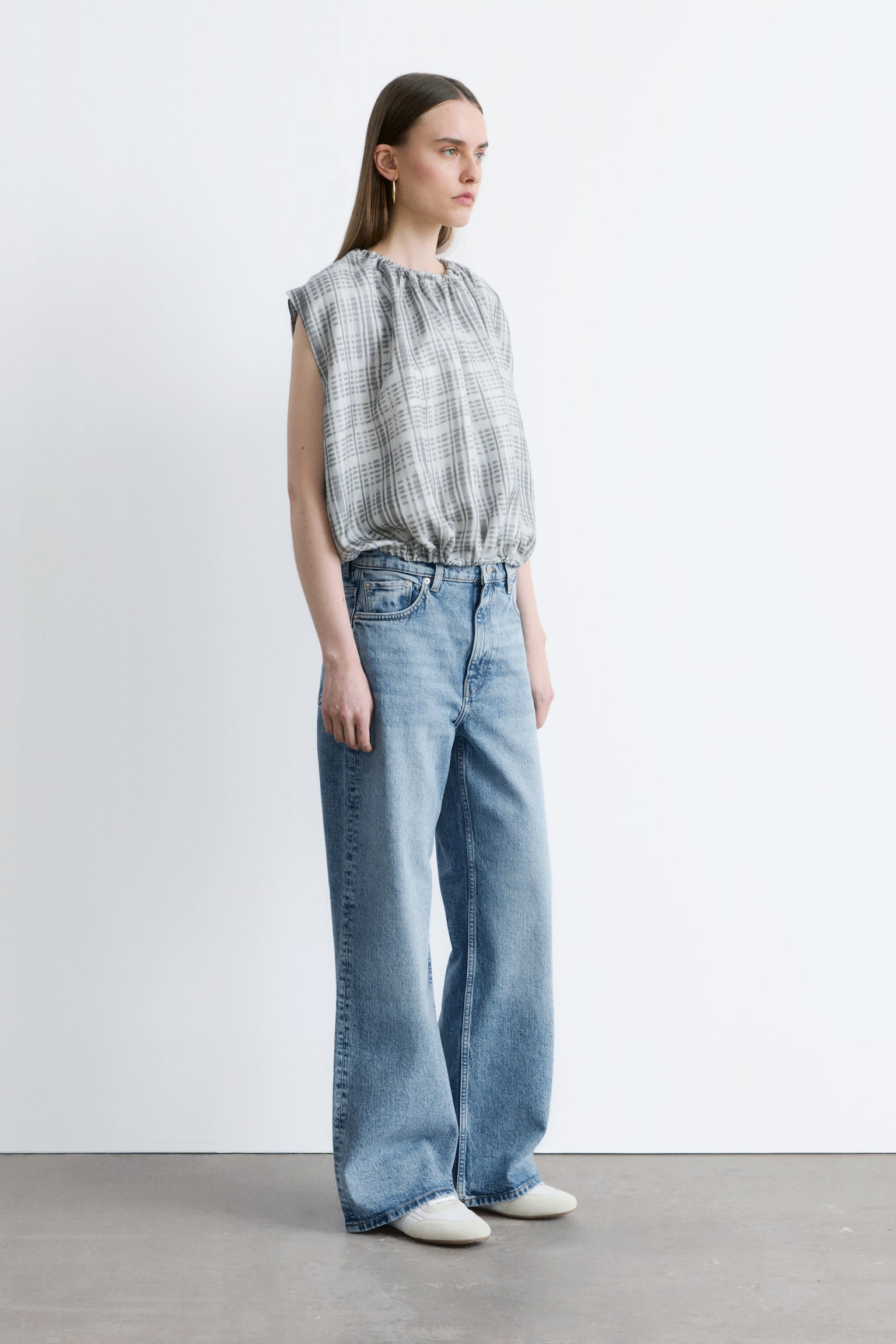 Jeans mit weitem Bein - Hellblau/Dunkelrot/Mittelblau/Schwarz/Blau/Dunkelblau/Mittelblaue Waschung - 7