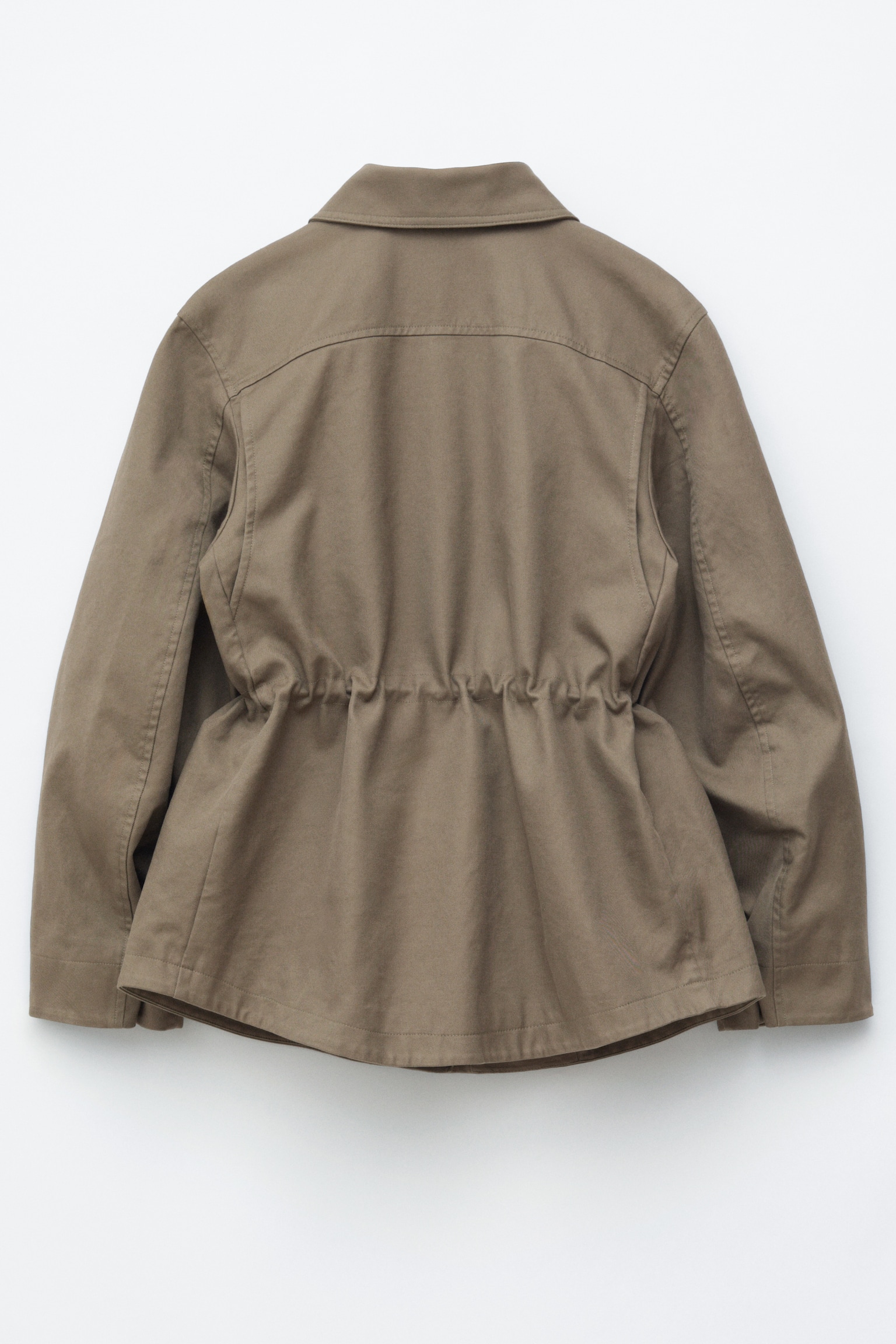 Oversized utility jack met trekkoord - Kakigroen/Mosterdgeel/Dark Brown - 6