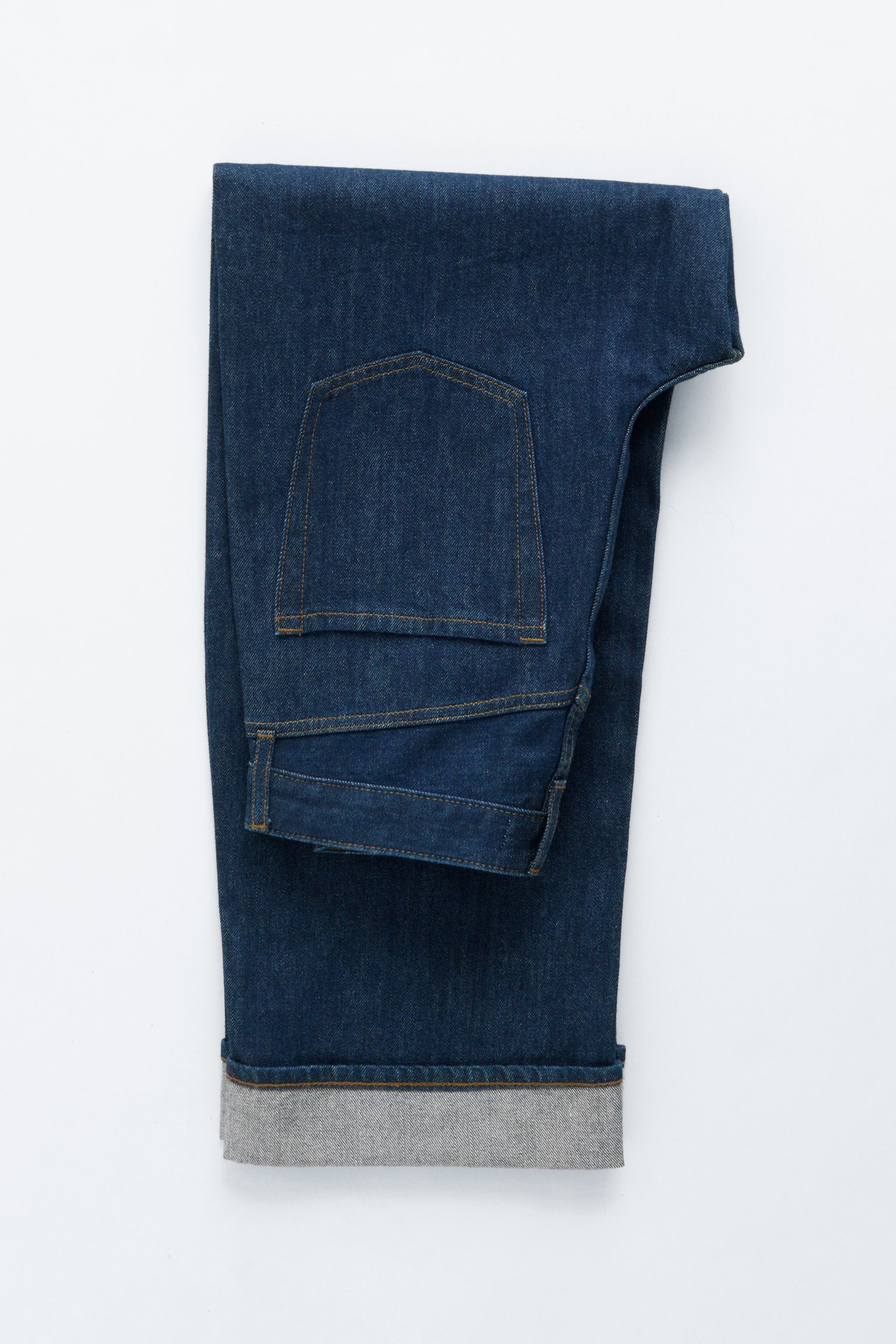 Jeans met gebogen pijpen - Donkerblauw/Wit/Lichtkaki/Lichtblauw/Roestbruin/Middenblauw/Kakigroen - 8