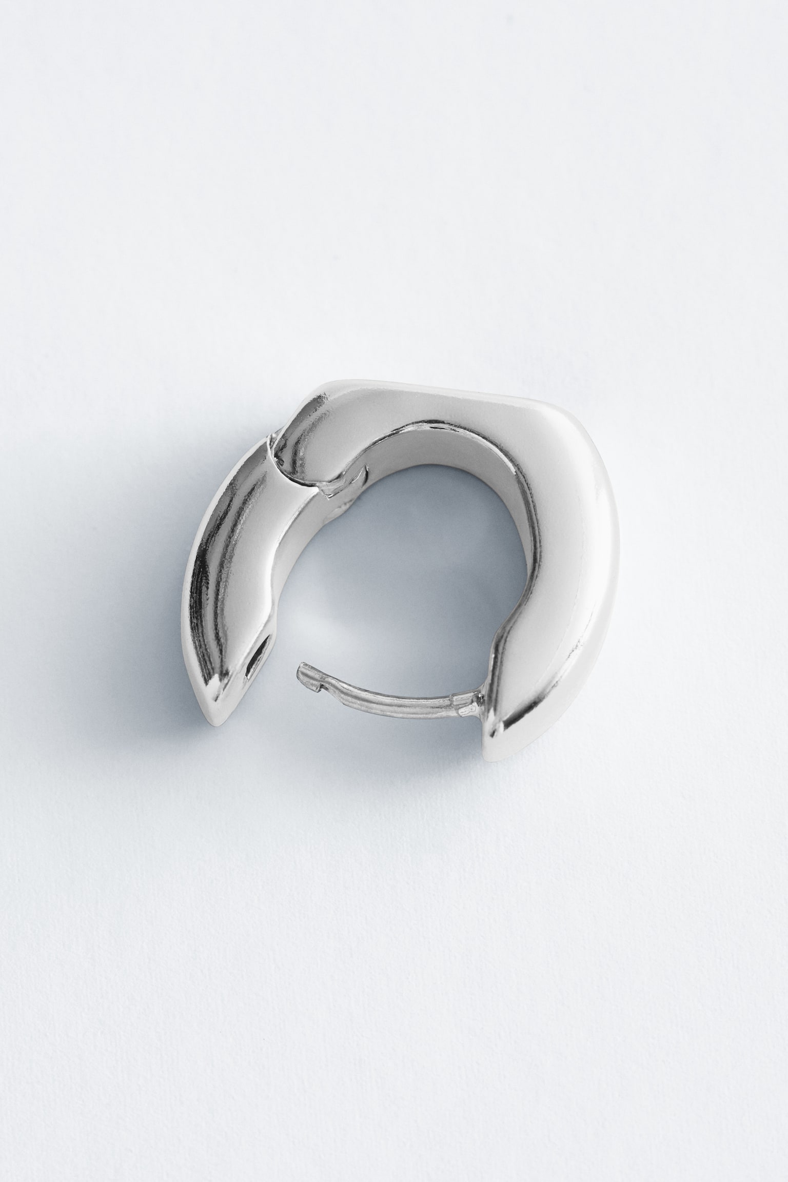 Orecchini a cerchio chunky - Argento/Oro - 4