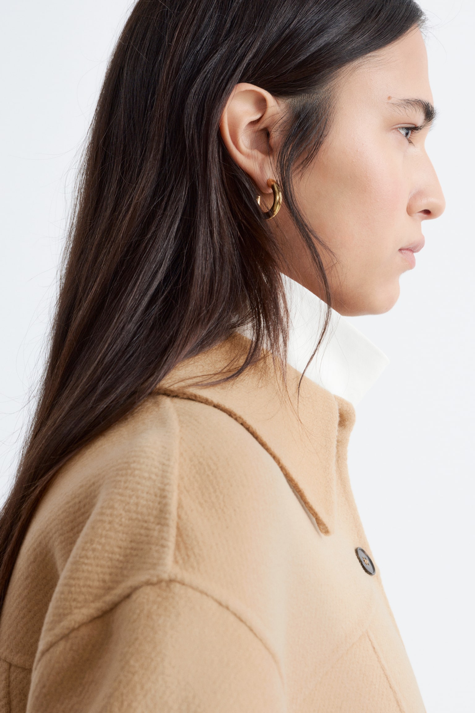 Veste cintrée en laine - Beige/Bleu marine - 8