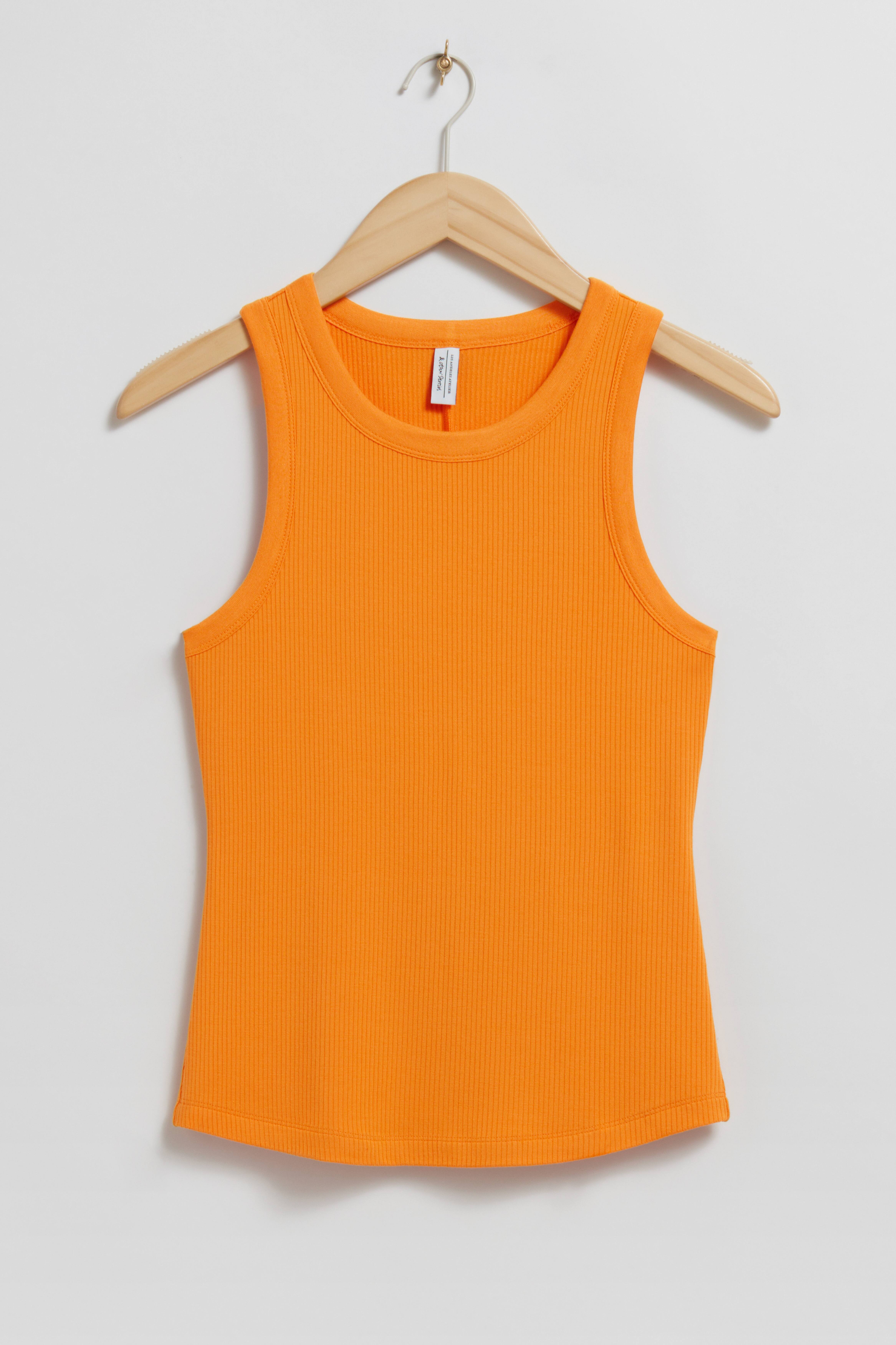 orange h&m top