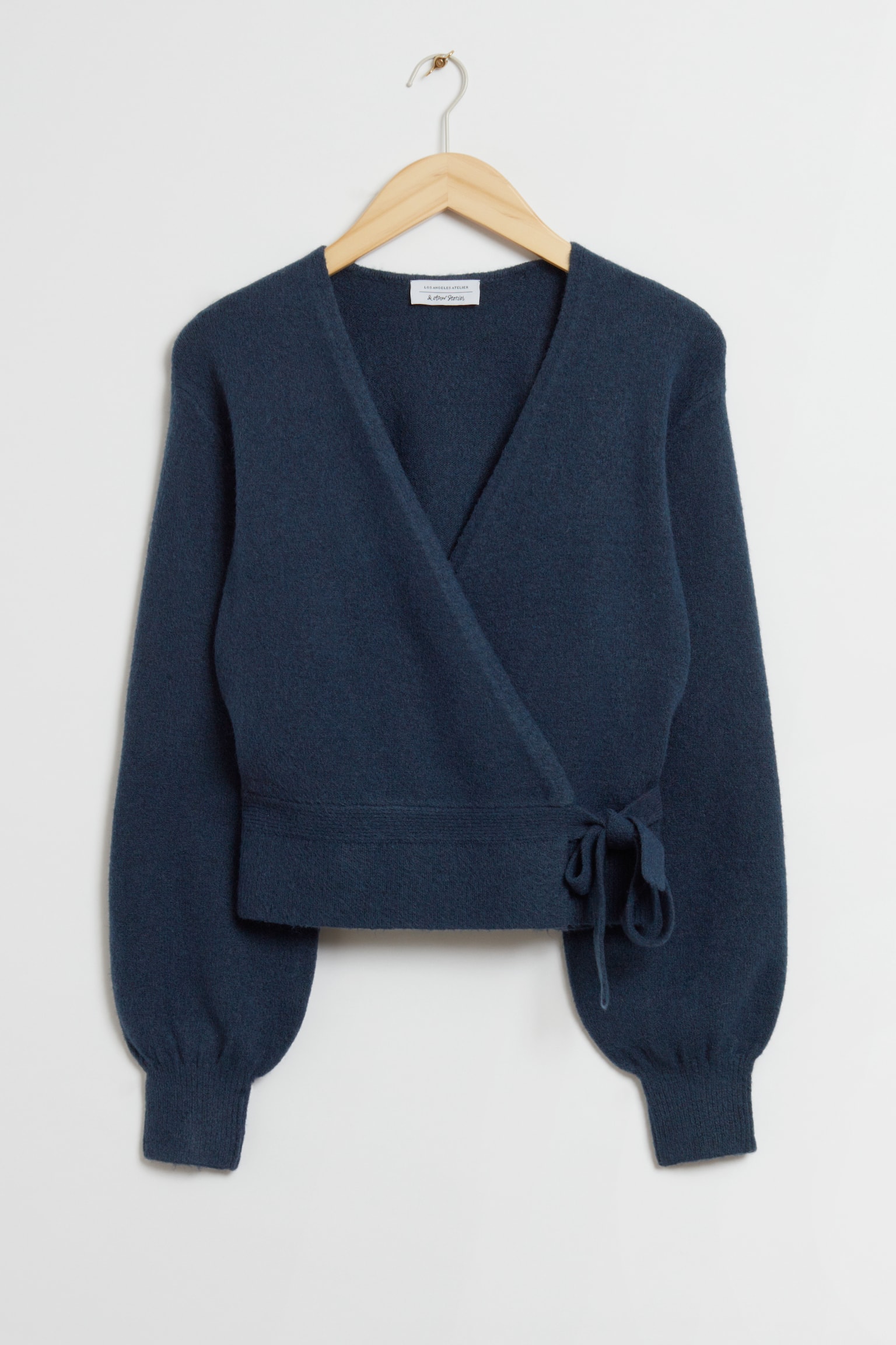 Wrap Cardigan - Navy Blue - 1