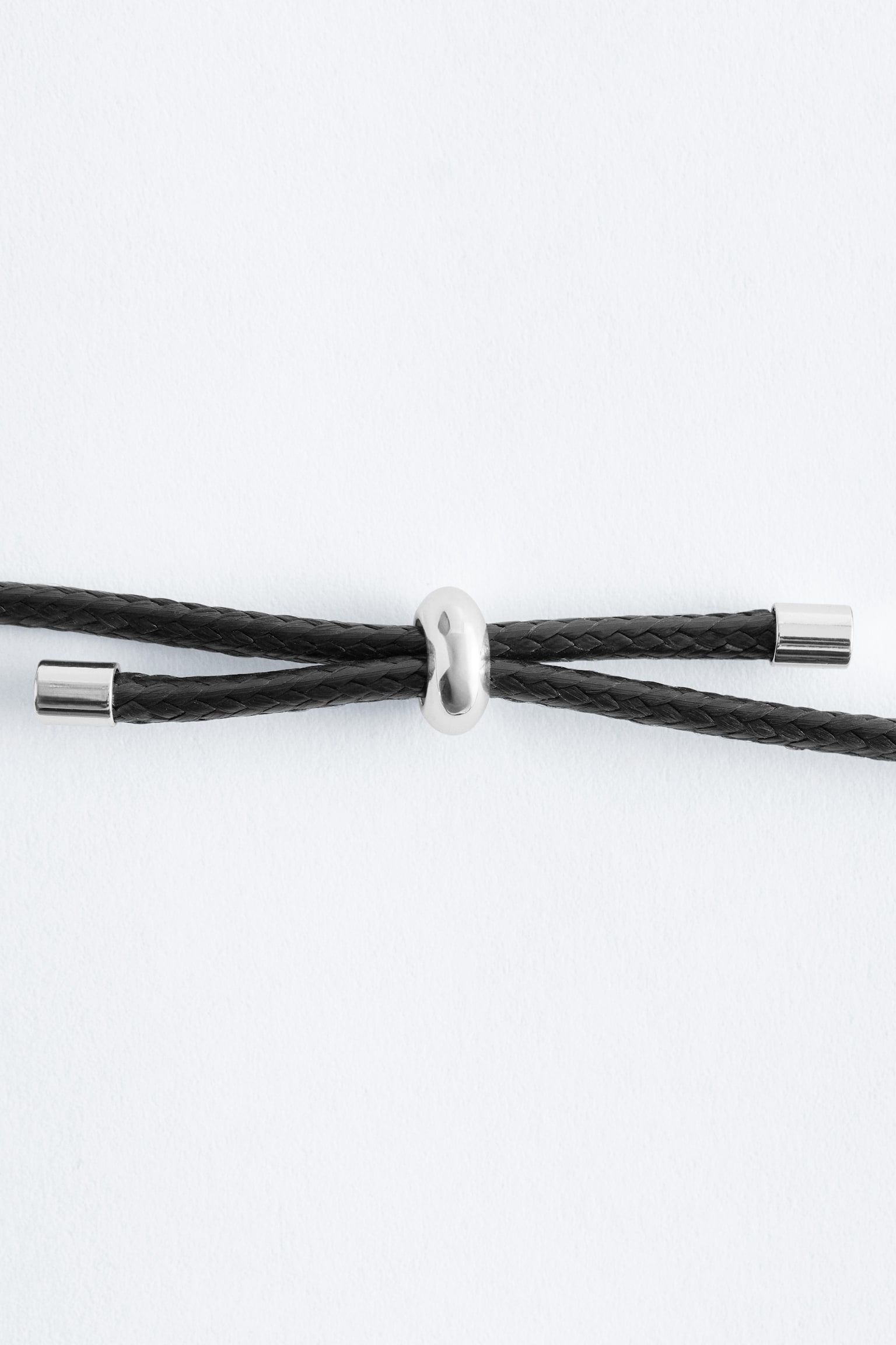 Colier din Șnur cu Perle de Apă Dulce - Crem/Negru - 4