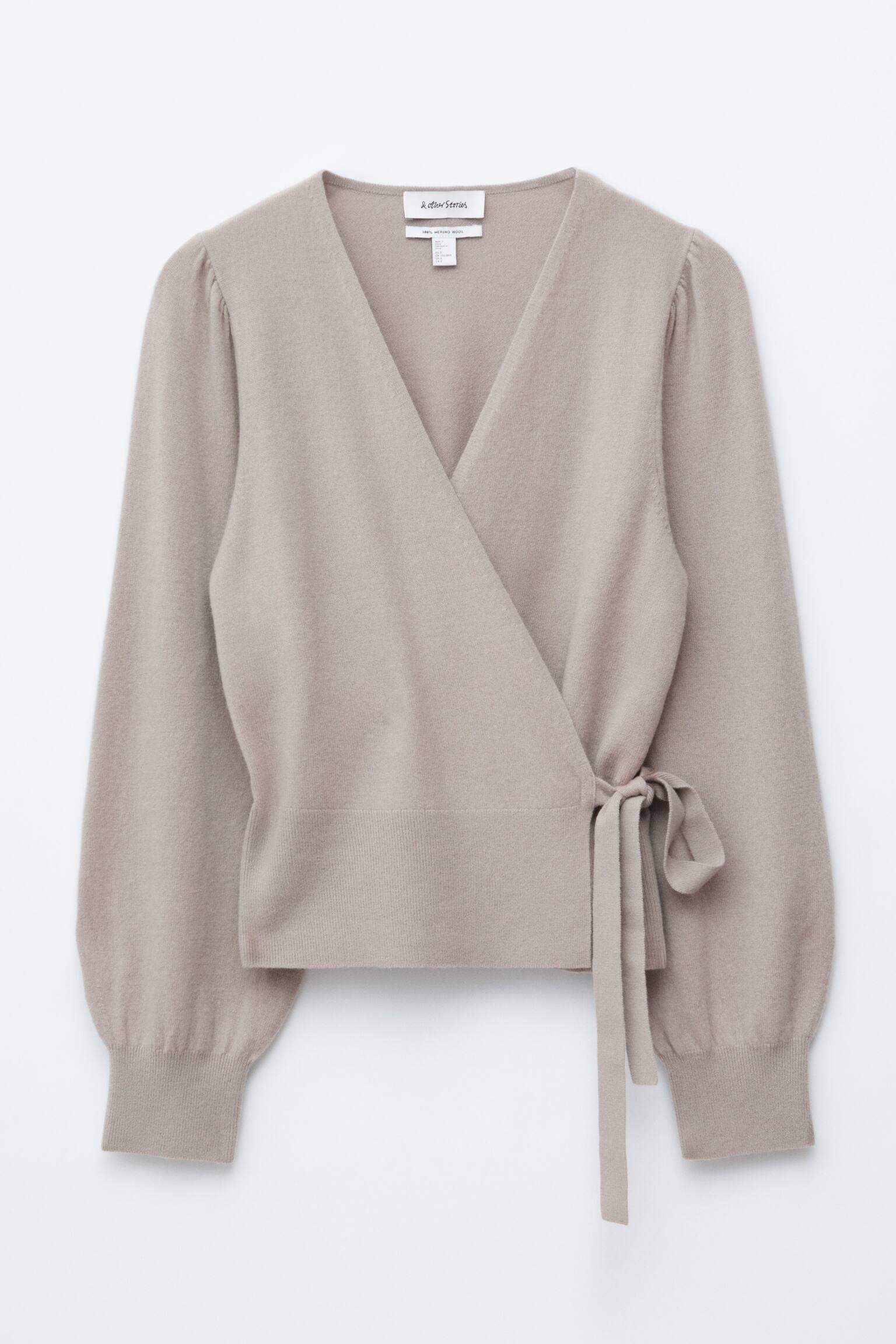 Wikkelvest van merinowol - Lichtgreige/Grijs gemêleerd/Blauw gemêleerd - 2