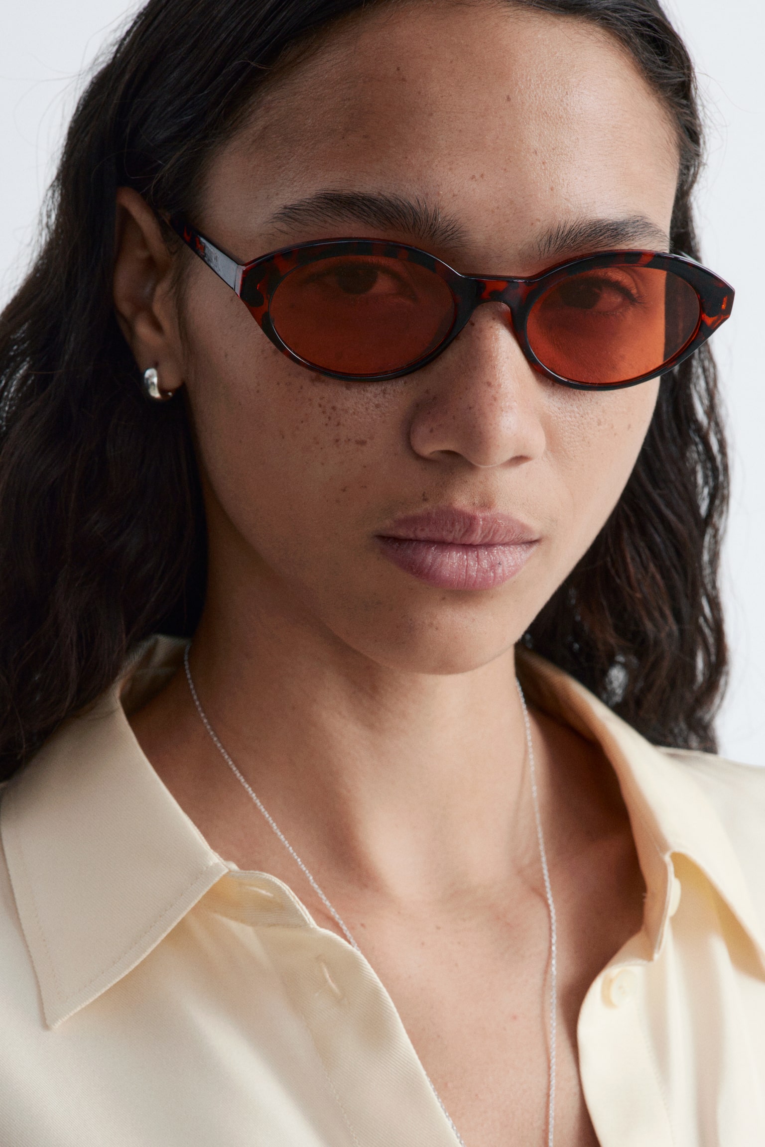 Ovale Sonnenbrille - Braun/Schildpatt/Grün/Braun/Schwarz - 1