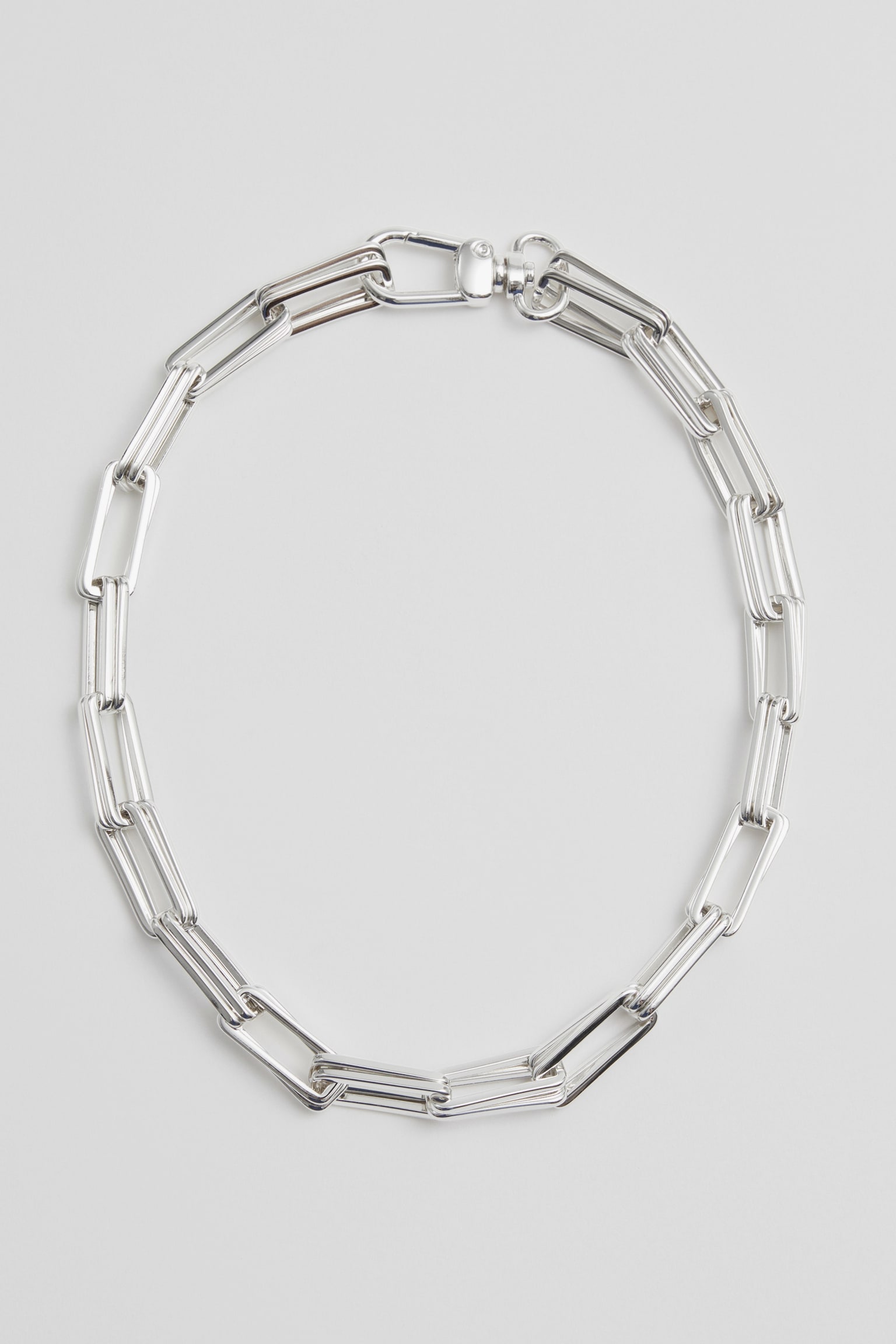 Chunky Chain Link Necklace - Silver/Gold - 2