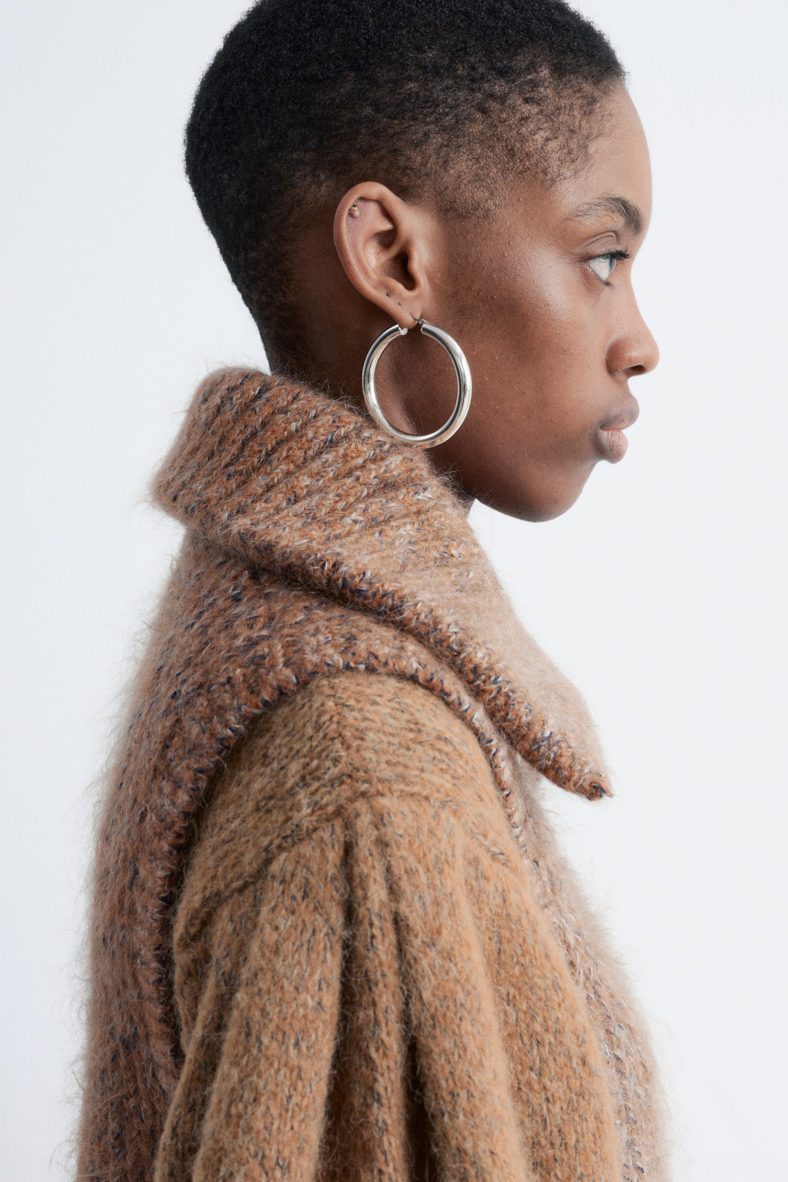 Débardeur zippé en maille - Marron Clair - 3