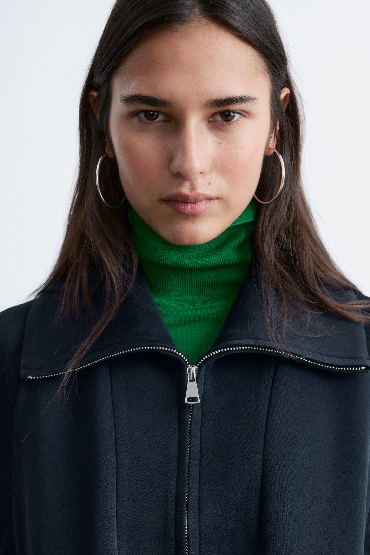 Giacca con maniche scultoree - Blu navy - 9