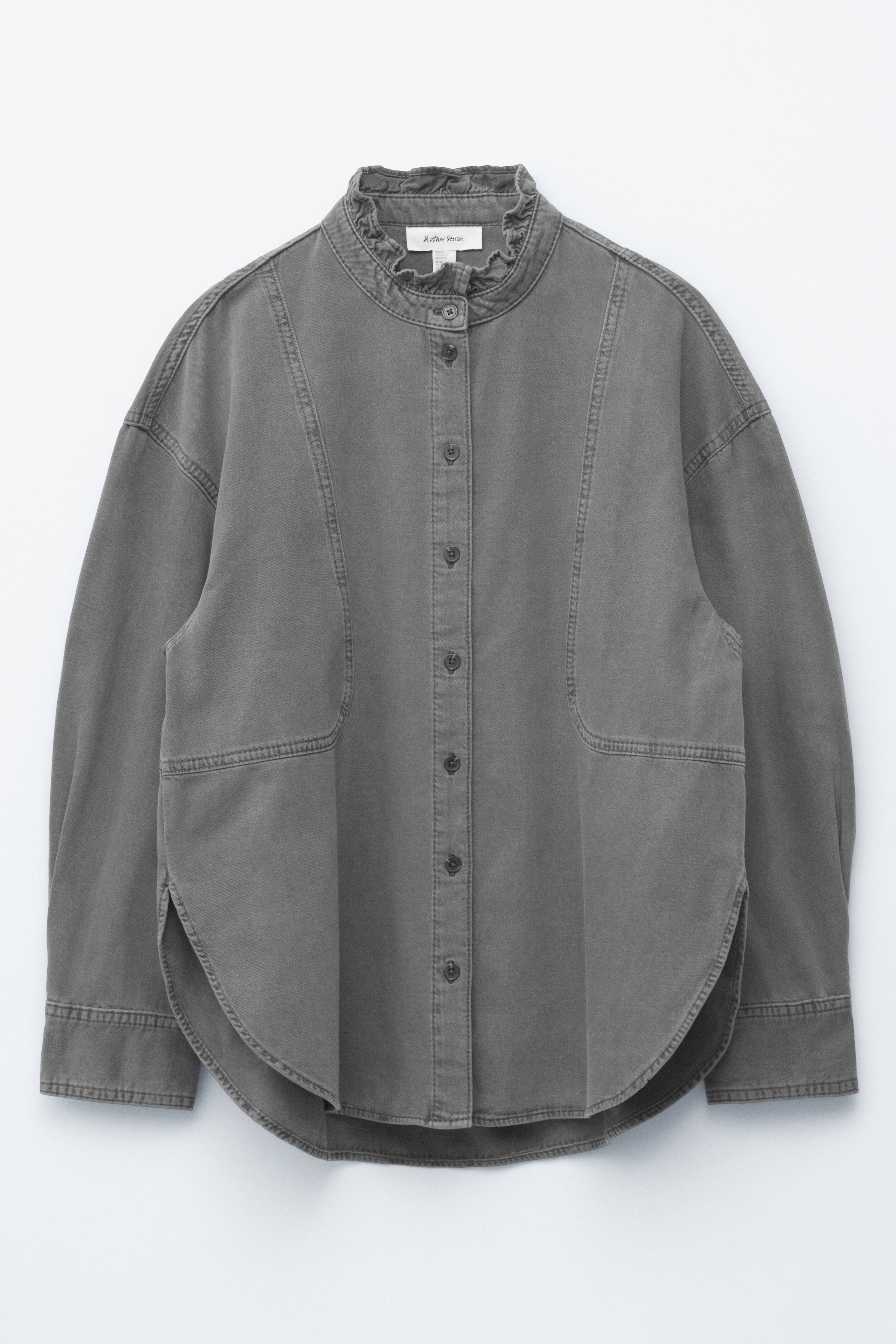 Φαρδιά Μπλούζα Τζιν - Γκρι/Mid Blue