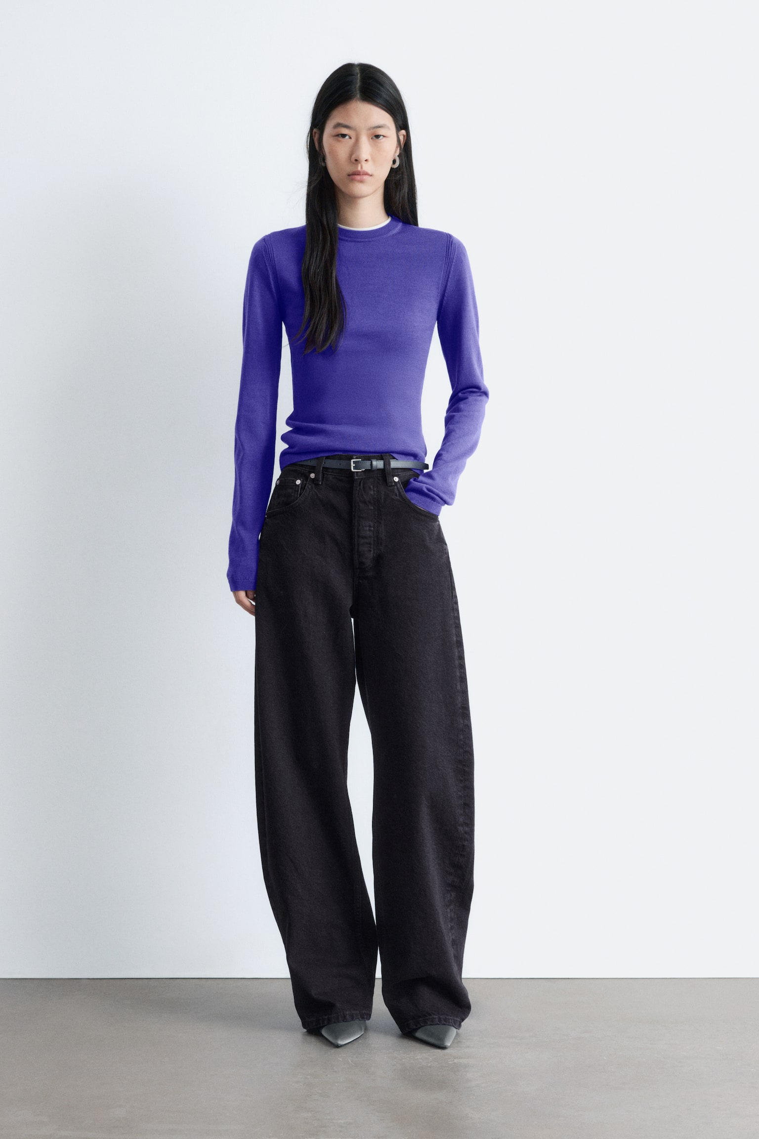 Jeans mit Barrel-Bein - Schwarz/Khaki/Dunkelblau/Rostbraun/Hellblau/Mittelblau - 1