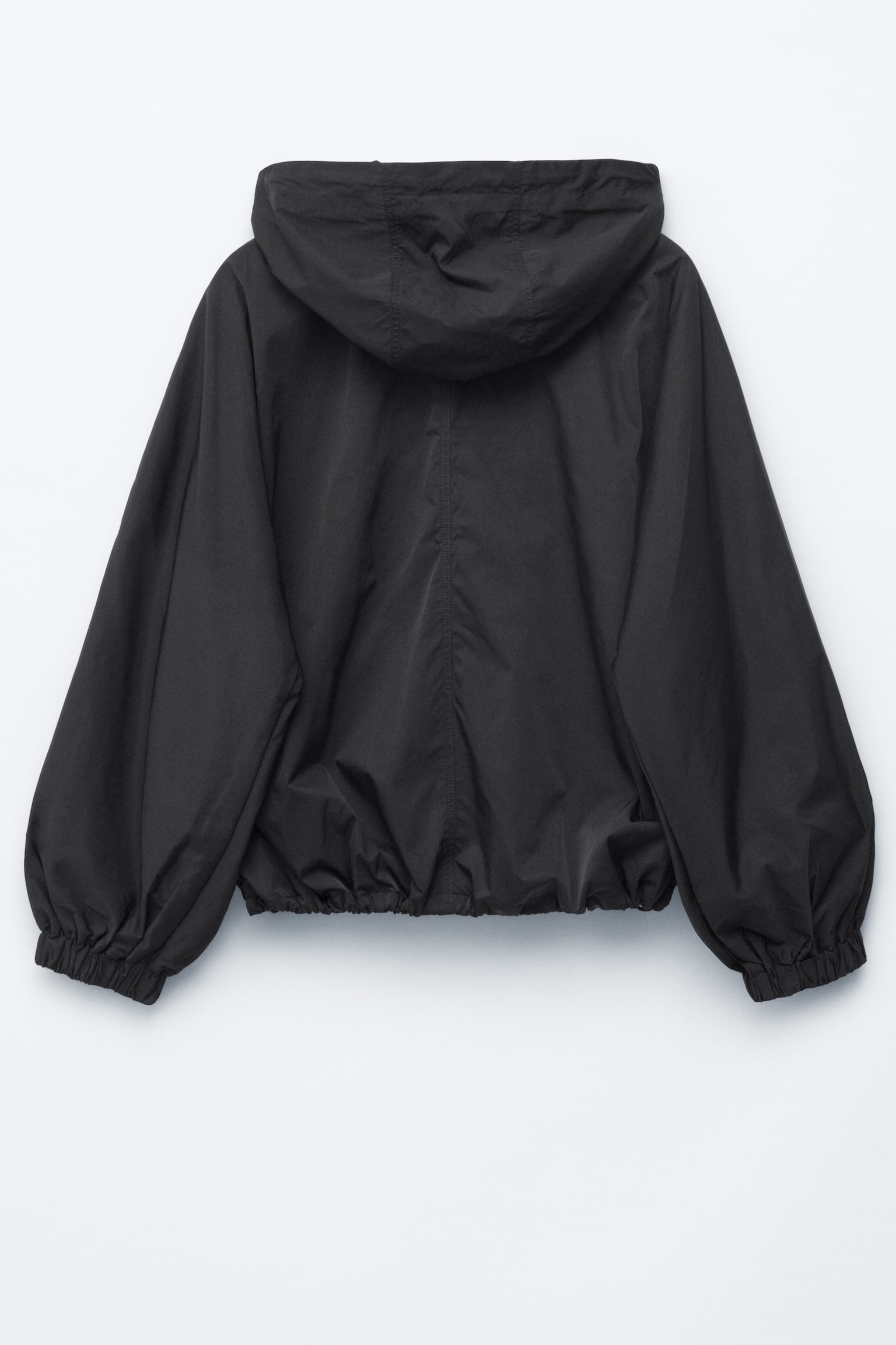 Anorak con cappuccio - Nero/Arancione - 6