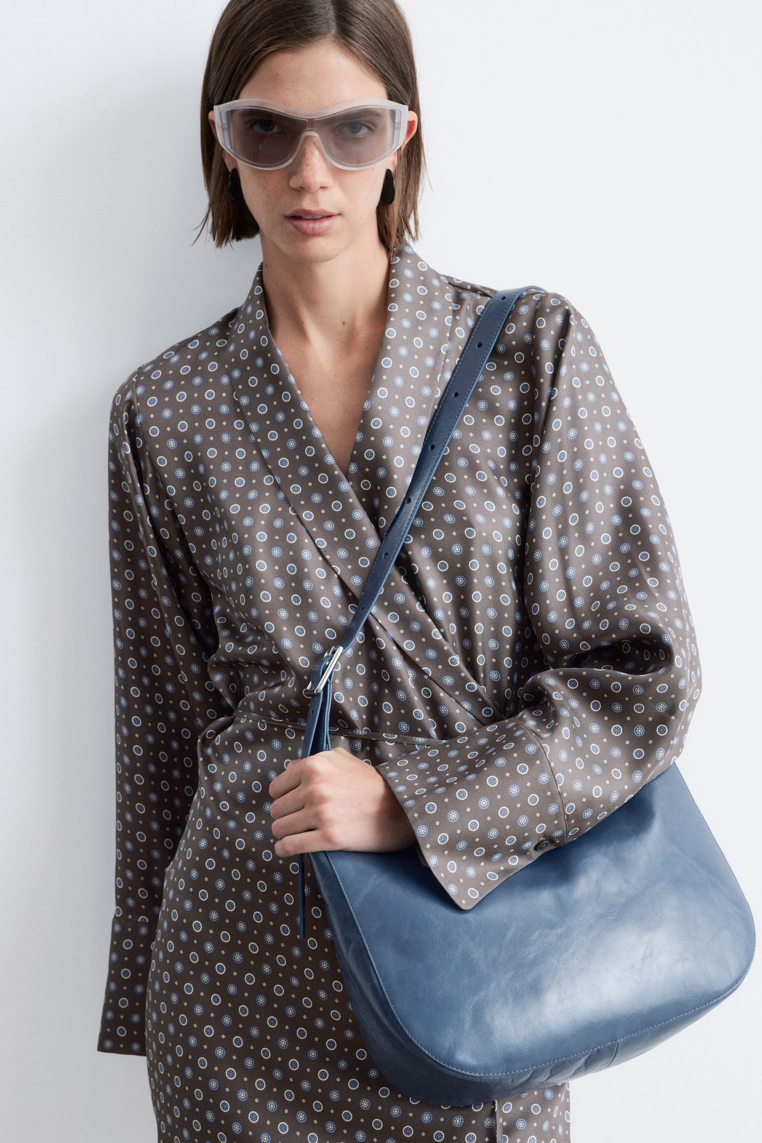 Чанта Crescent Crossbody - Dusty Blue/Ментово зелено/Бежово/Тъмнокафяво - 4