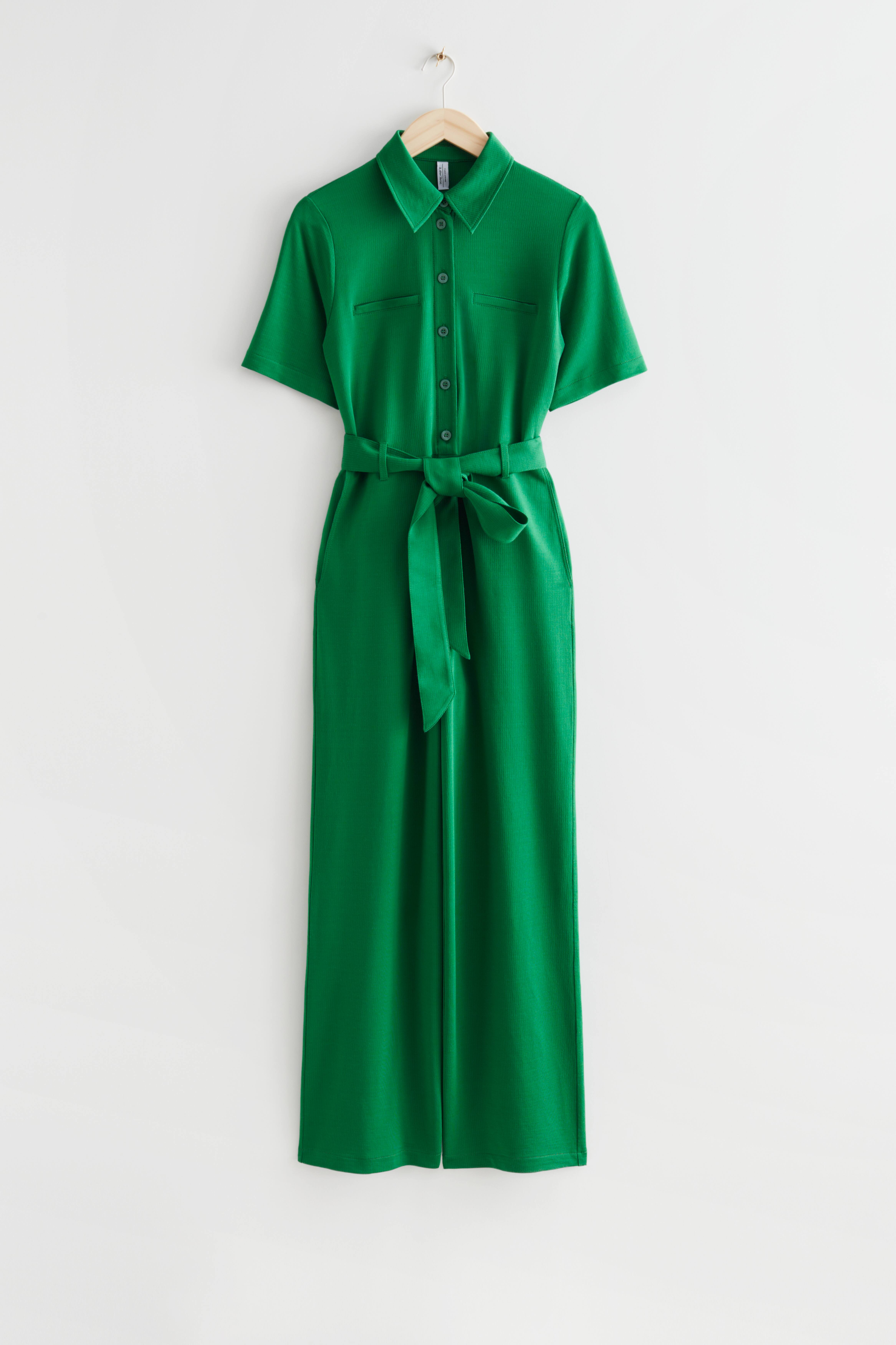 H&m fashion green jumpsuit