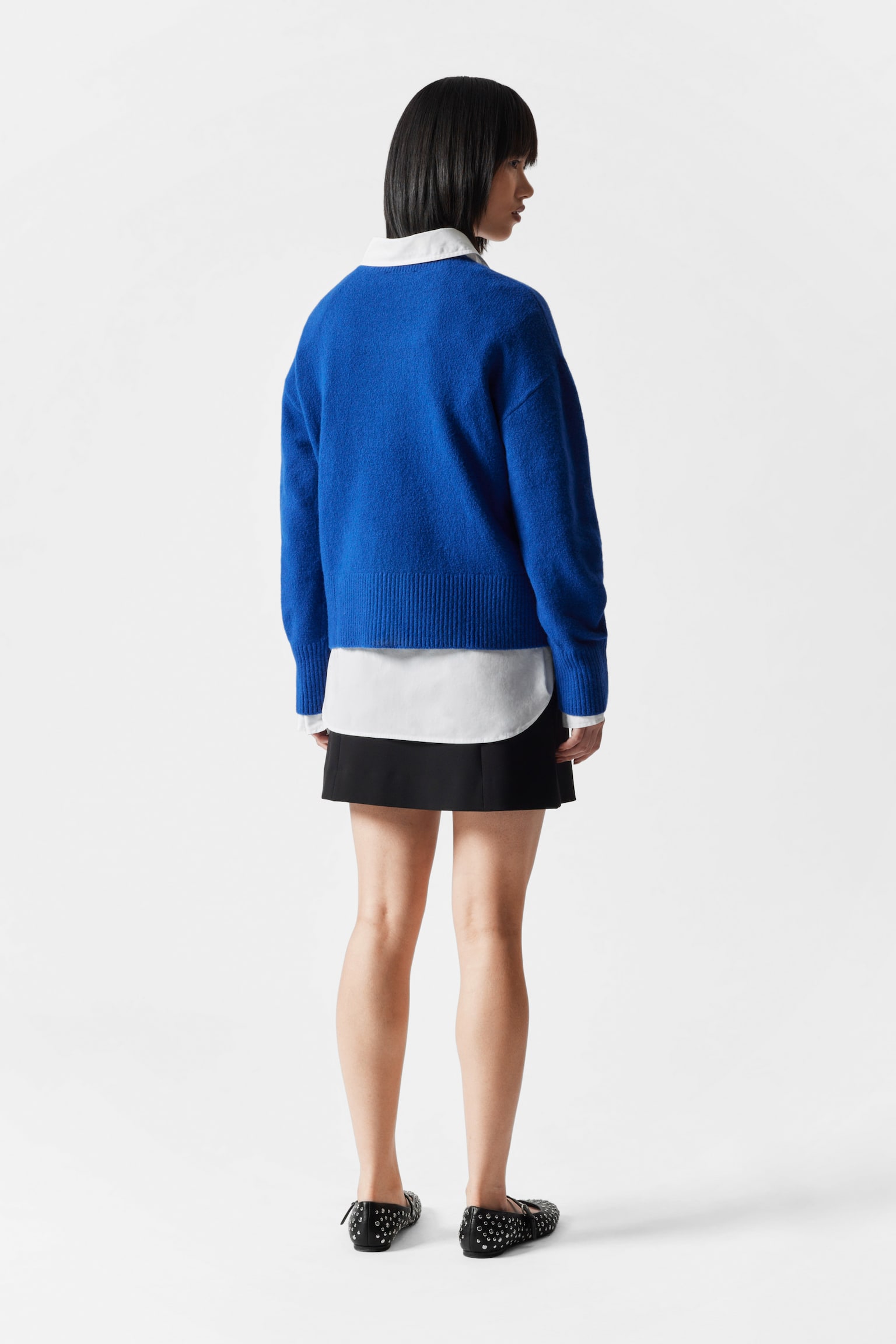 Relaxed Knit Jumper - Bright Blue/White/Red/Black/Pale Green/Green/Khaki/Grey Melange/Navy/Mole/Dark Green/Bright Pink/Mint - 5