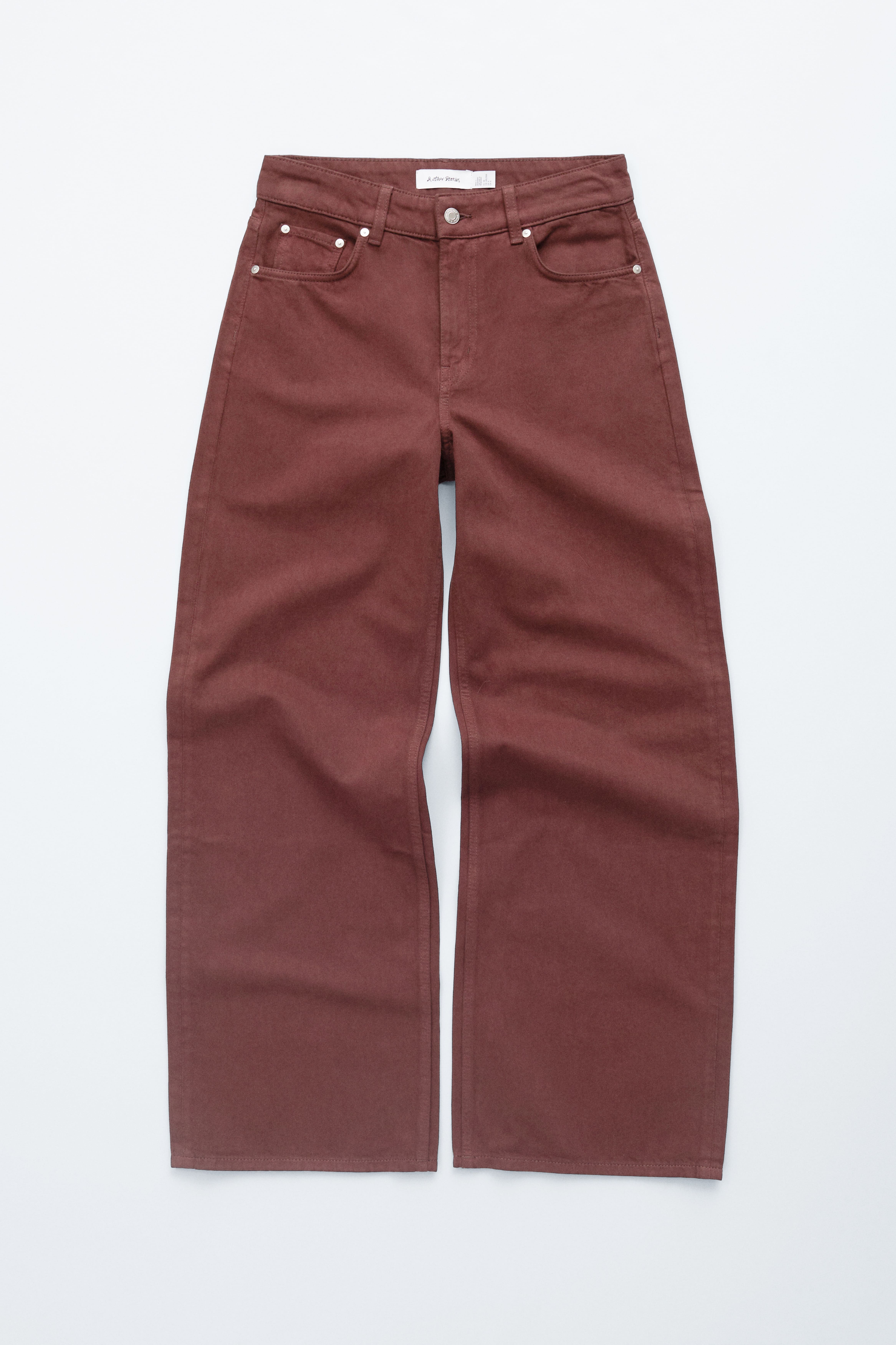 Jeans a gamba larga - Marrone ruggine/Verde kaki/Beige lavato