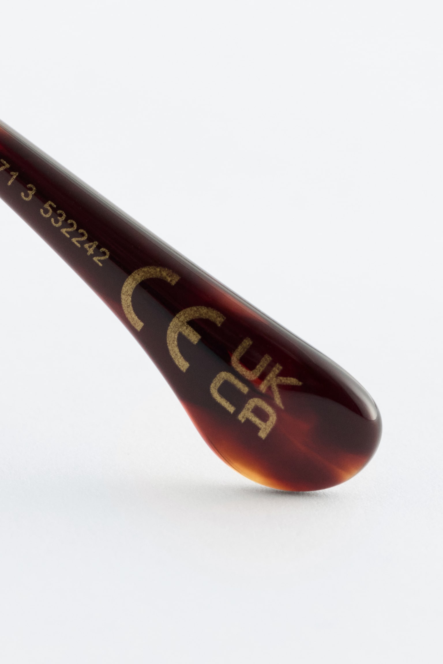 Ovale Sonnenbrille mit Drahtgestell - Gold/Schwarz - 3