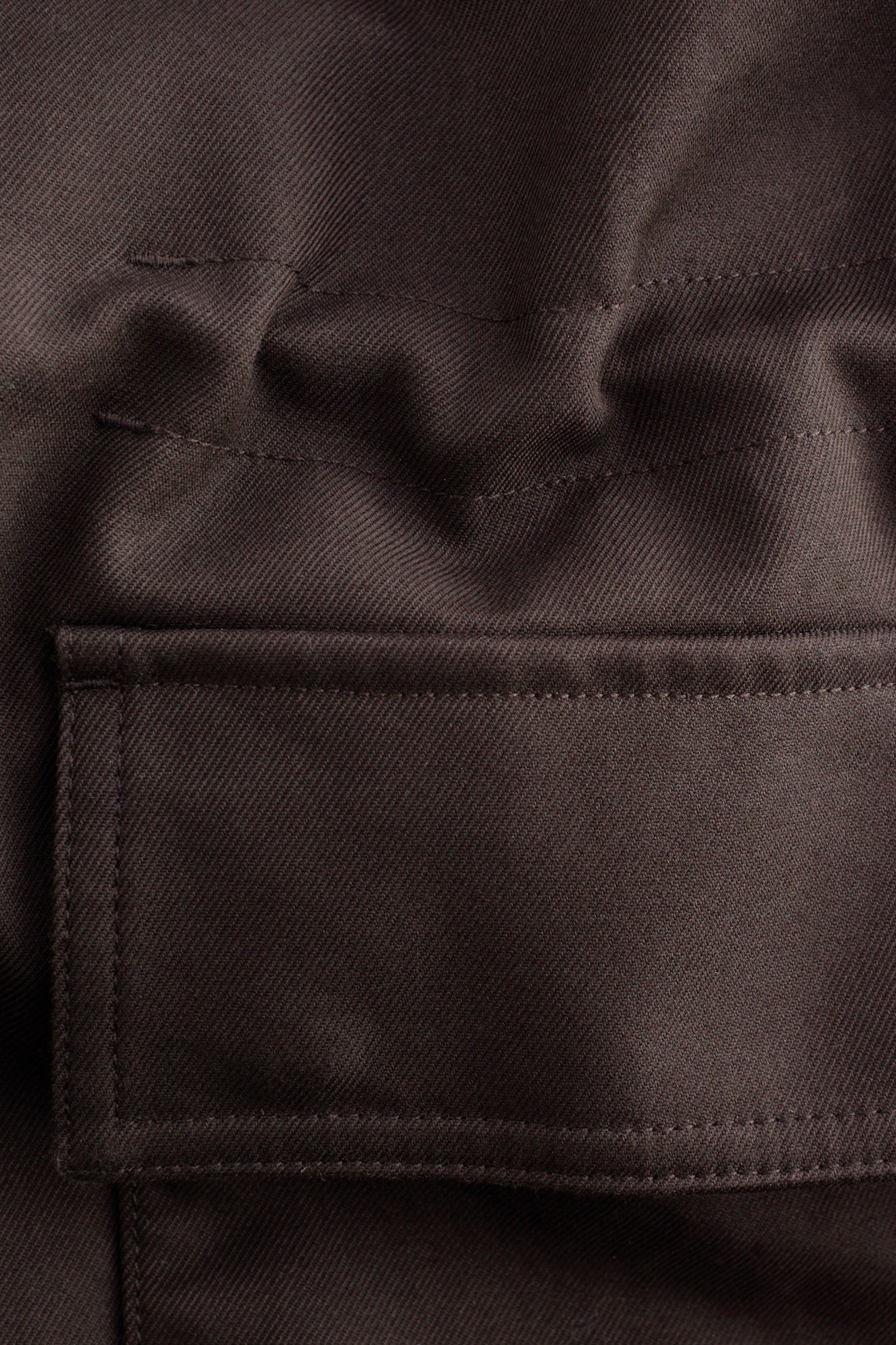 Oversized utility jack met trekkoord - Dark Brown/Mosterdgeel/Kakigroen - 4