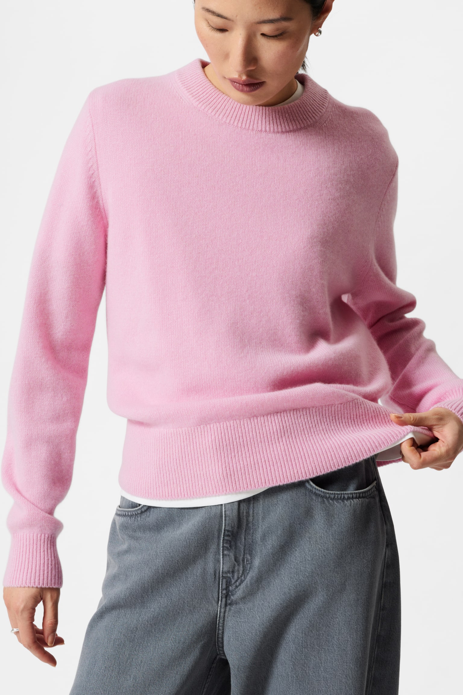 Cashmere Jumper - Pink/Black/Mole/Grey - 3