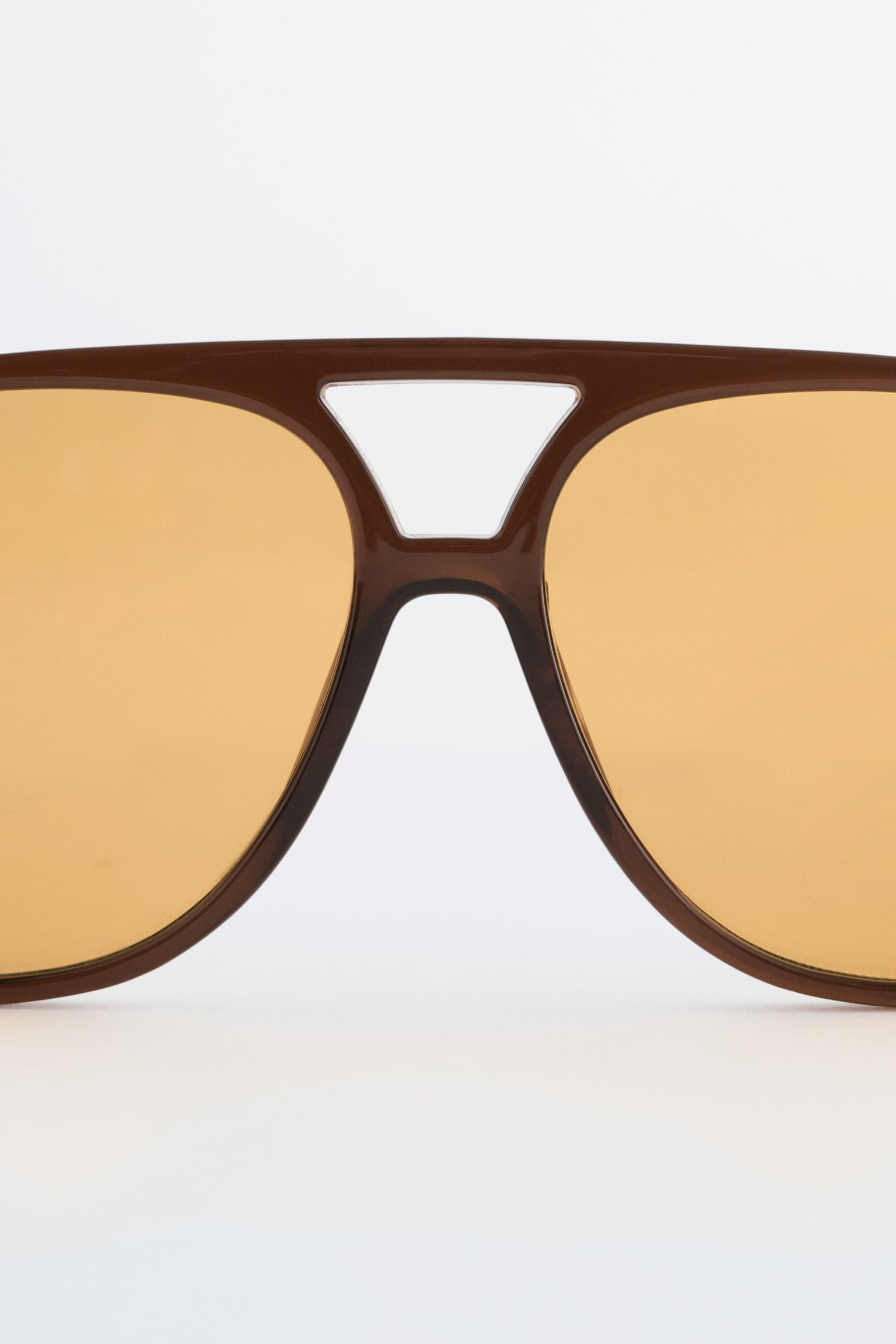 Lunettes de soleil oversize de style aviateur - Brun/Jaune/Vert kaki/Blanc/Transparent - 3