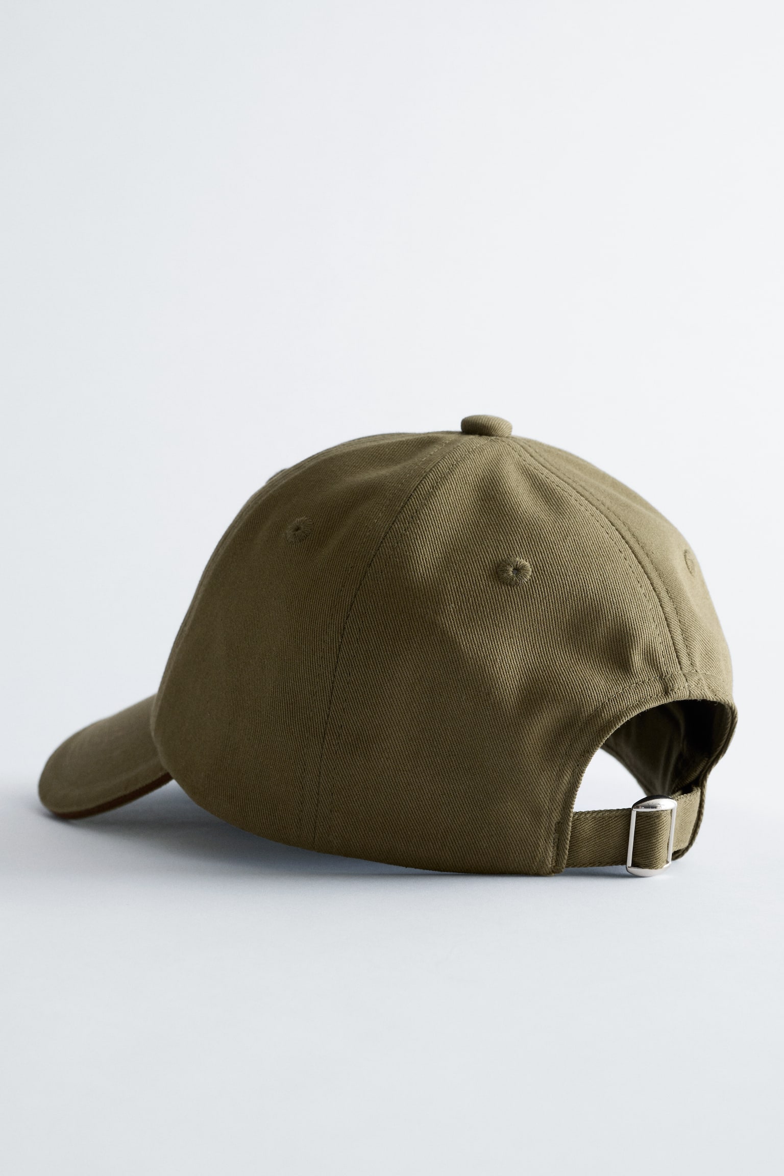 Бейзболна шапка от памучен кепър - Каки зелено/небесно синьо/Жълто - 3