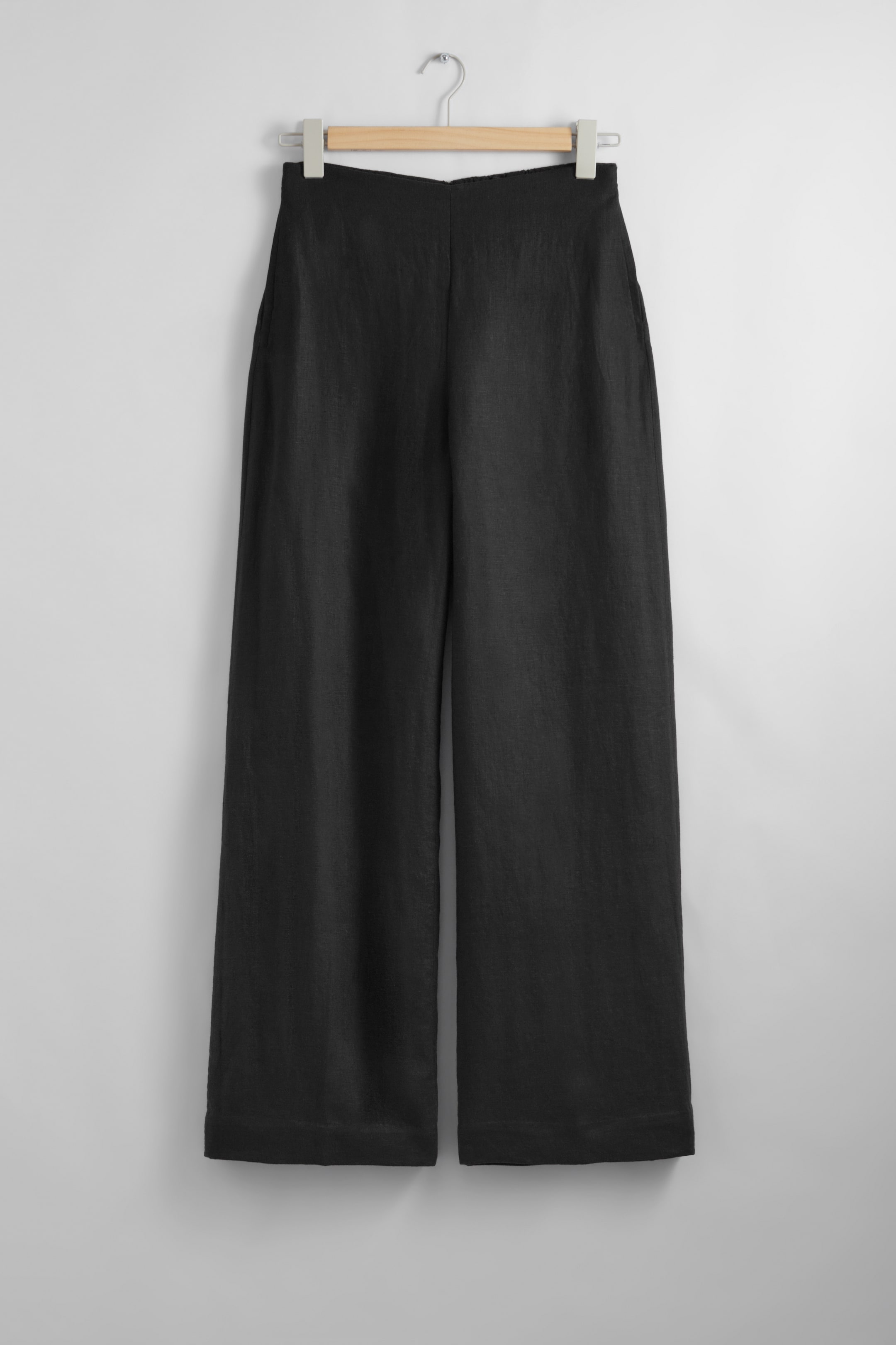 Breezy High-Waist Trousers - Black - Ladies | H&M GB