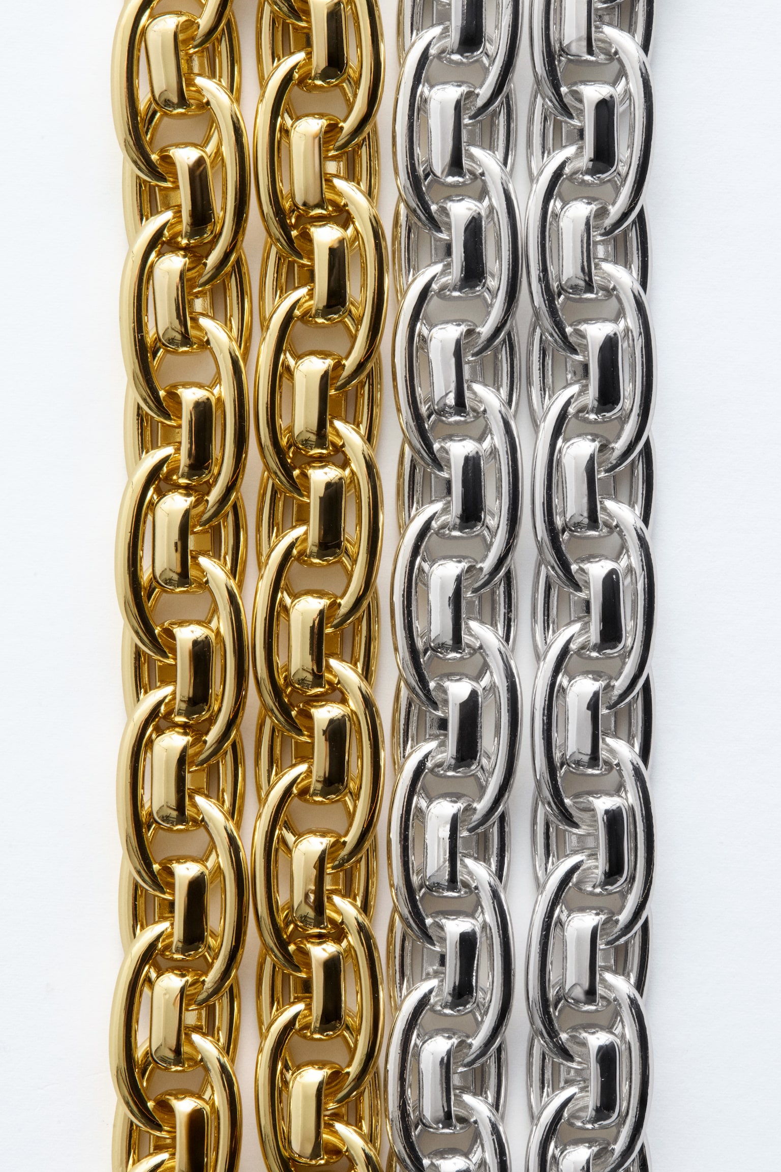 Gliederkette - Silber/Gold - 3