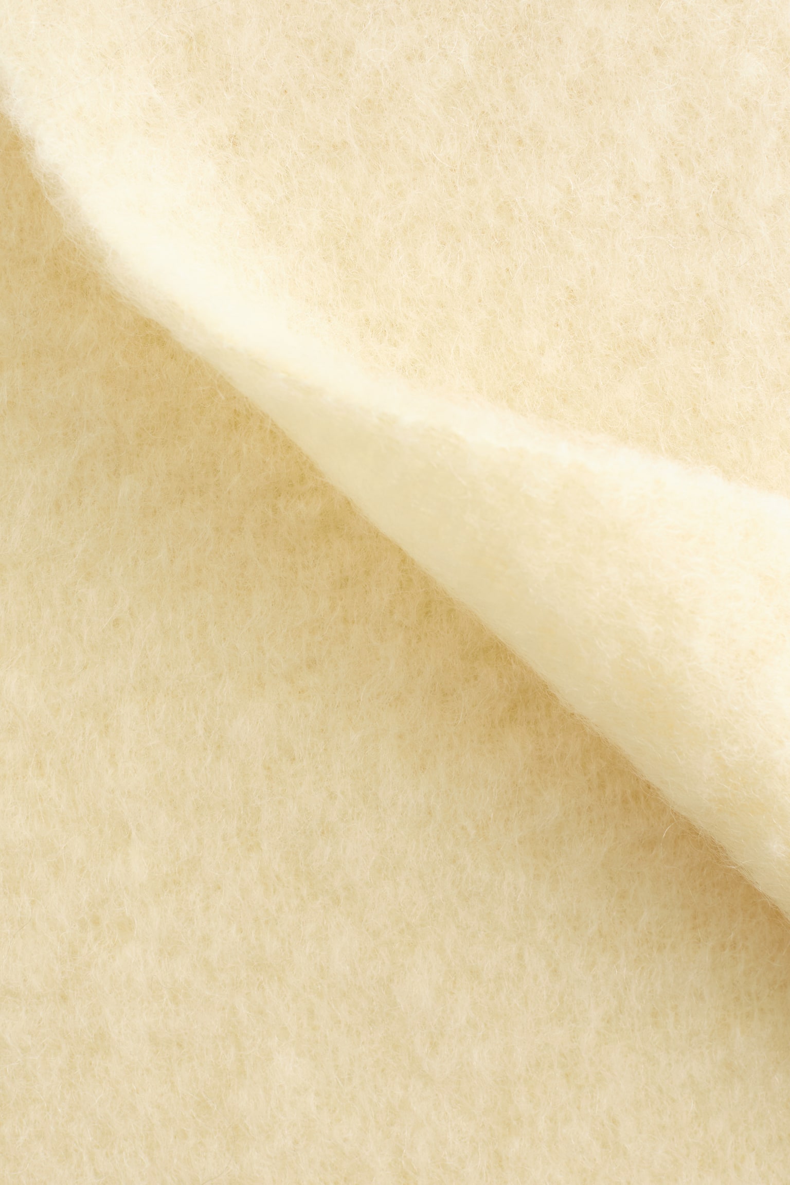 Sciarpa grande in misto mohair - Giallo chiaro/Grigio scuro mélange/Greige mélange - 5
