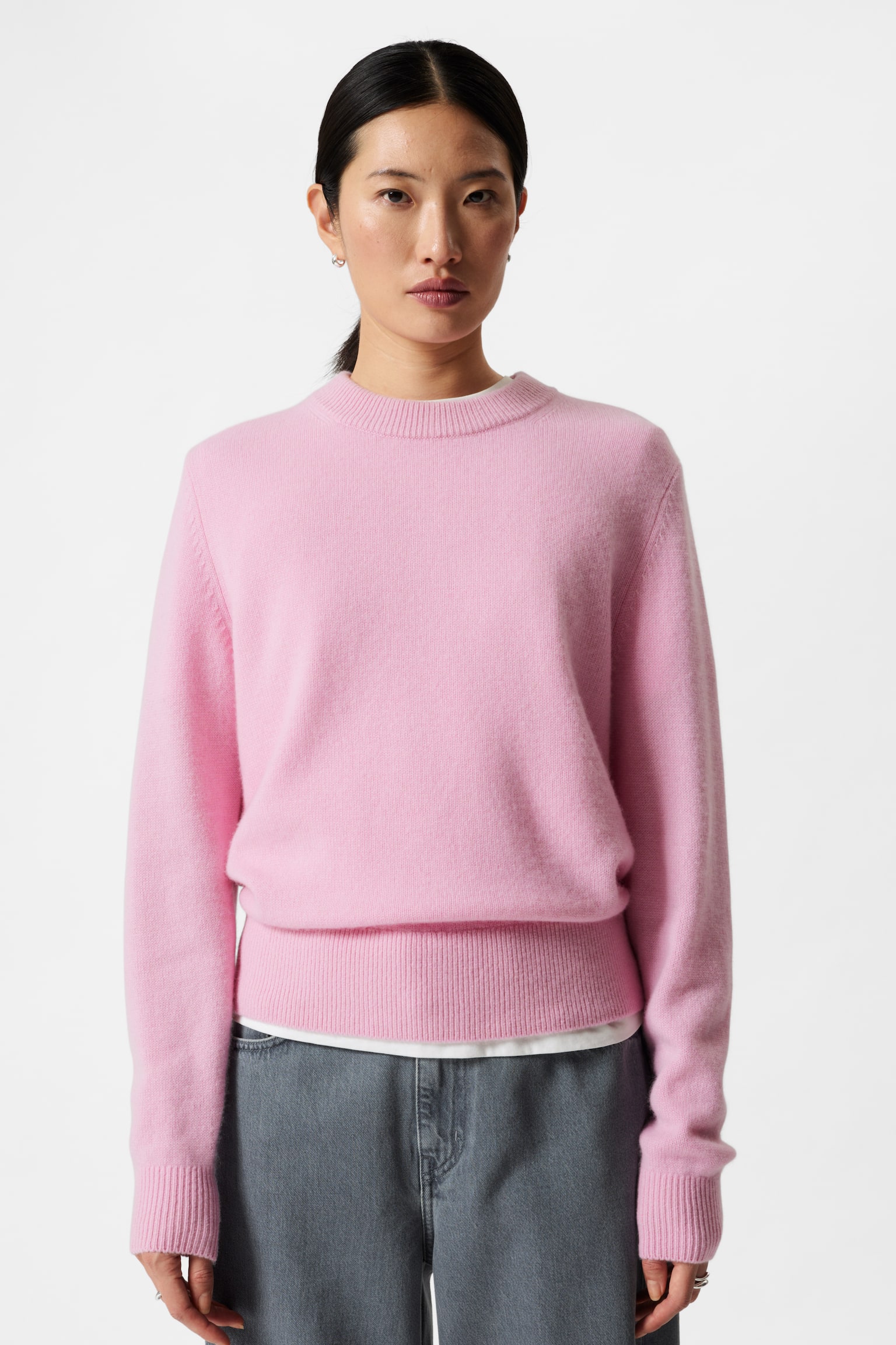 Cashmere Jumper - Pink/Black/Mole/Grey - 1