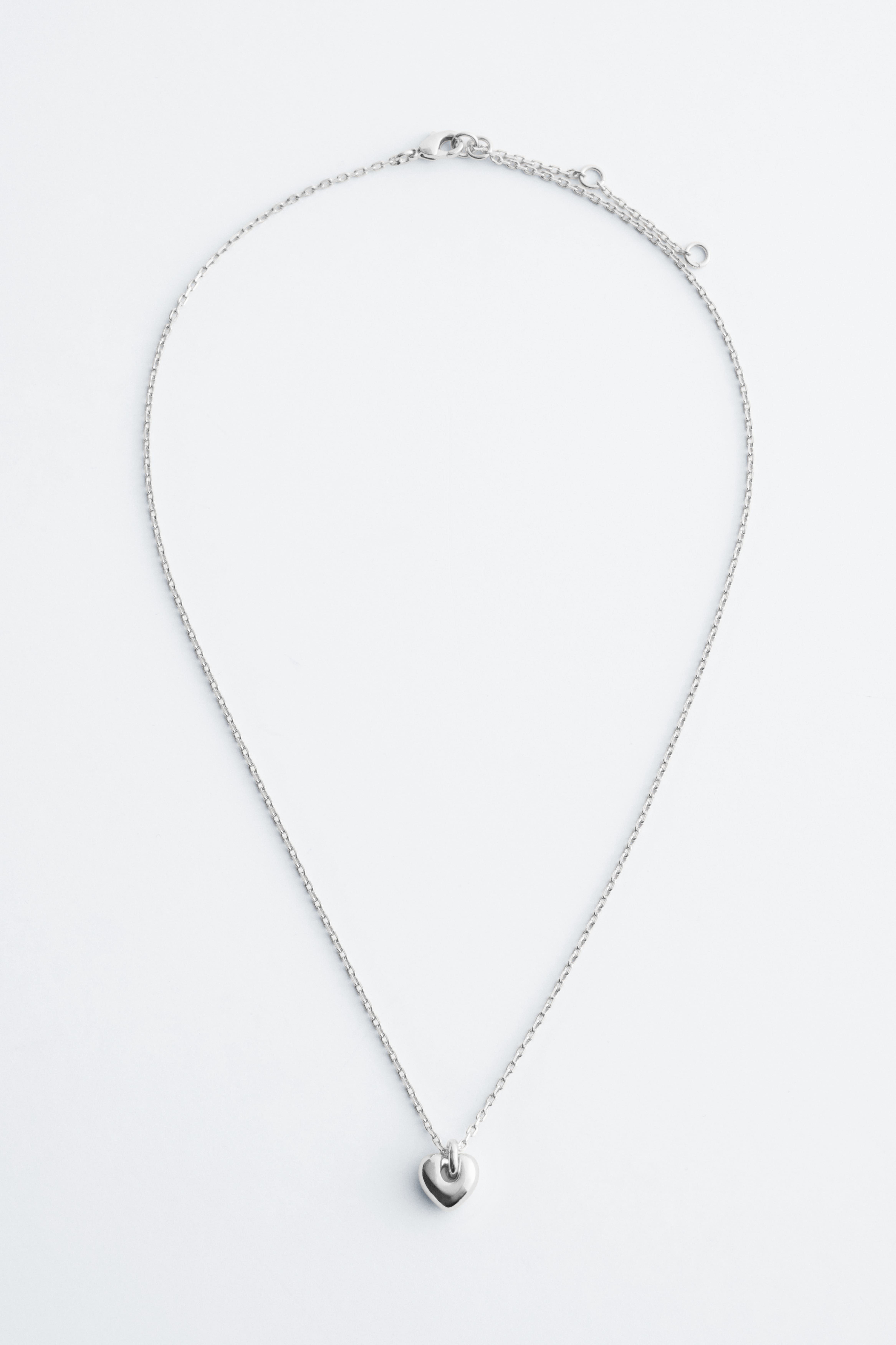 Halskette mit Herzanhänger - Silber/Gold