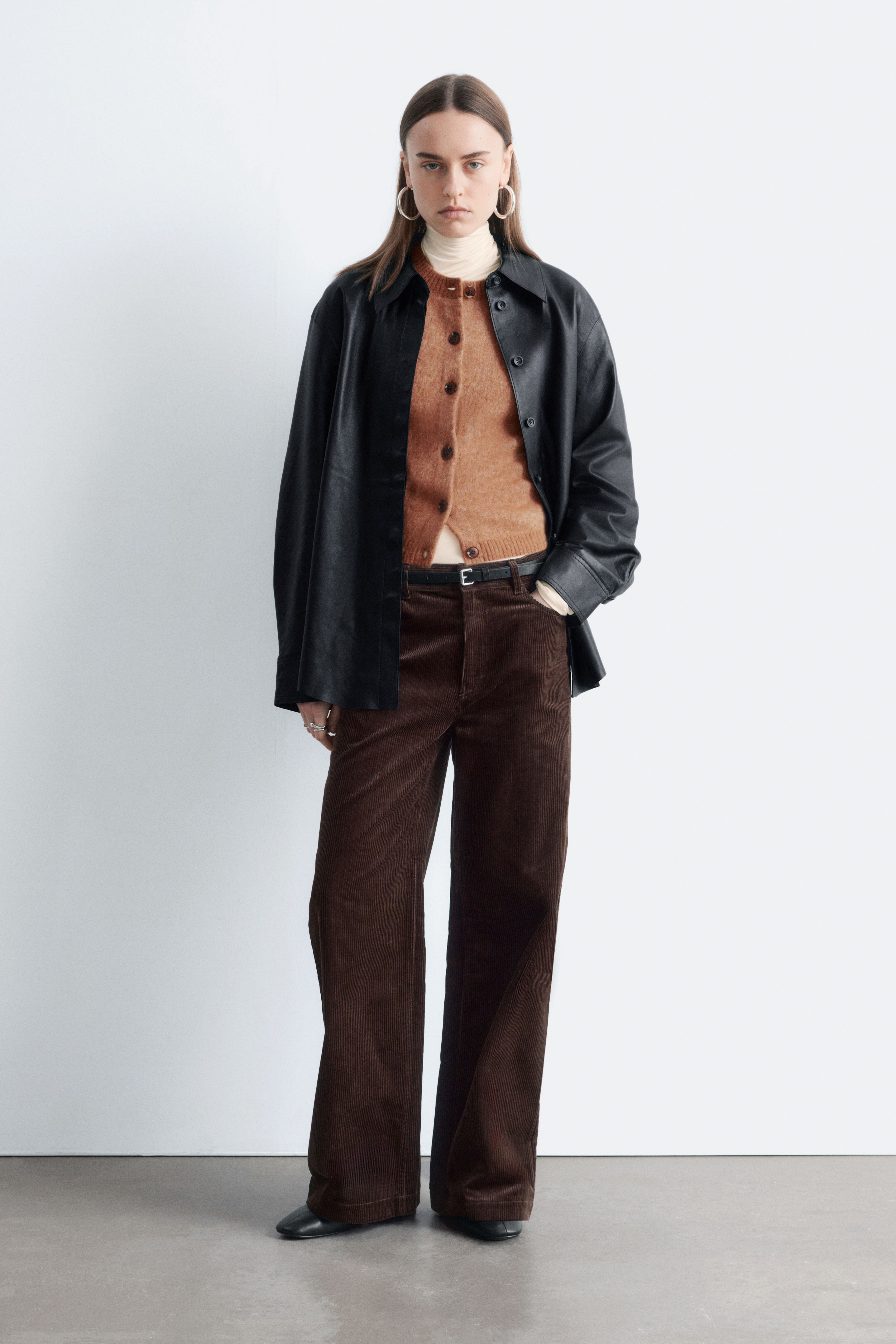 Vide kordfløyelsbukser - Mørk brun/Mørkerød/Muldvarp/Krem/Middels brun