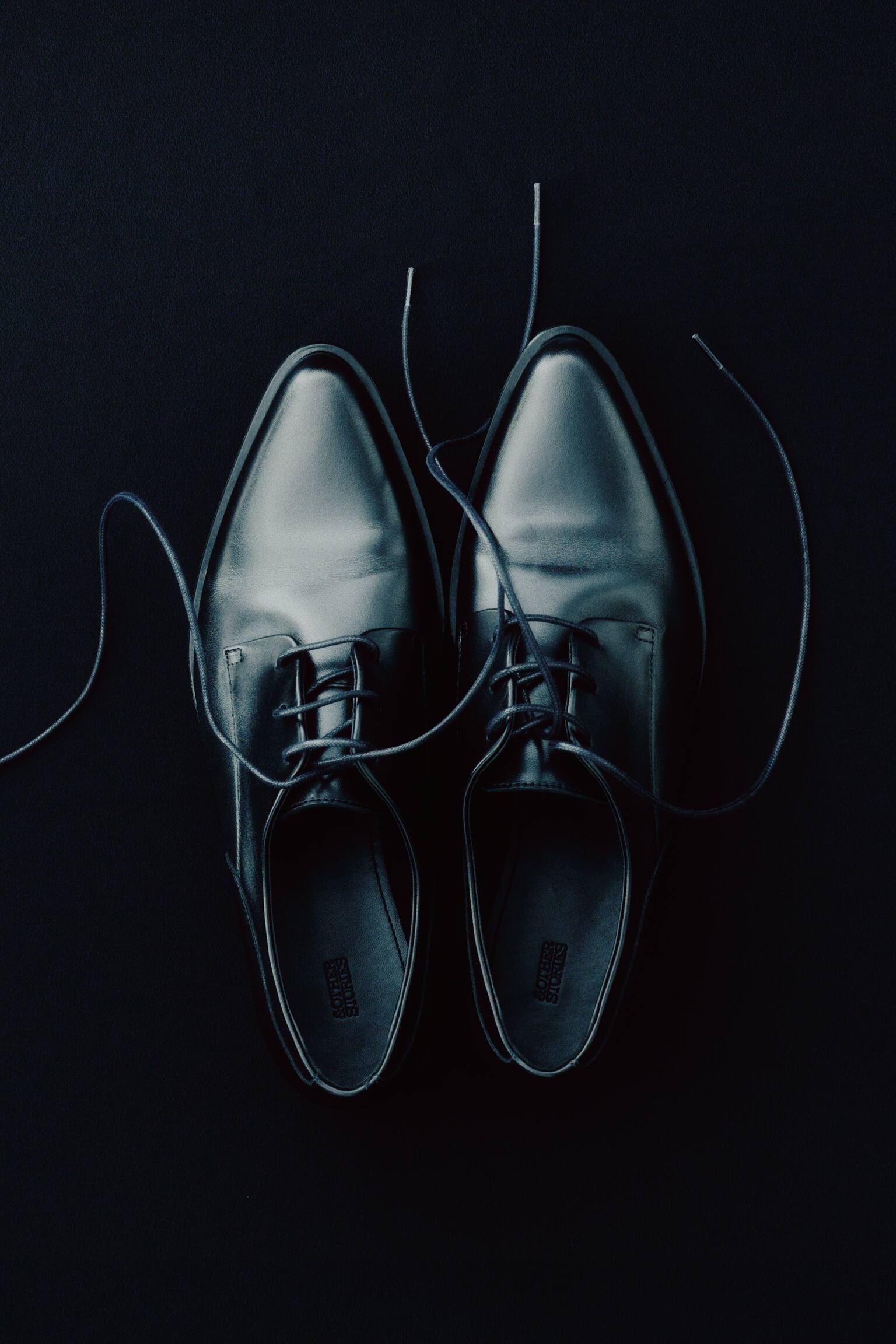 Leren Derby-schoenen - Zwart - 8