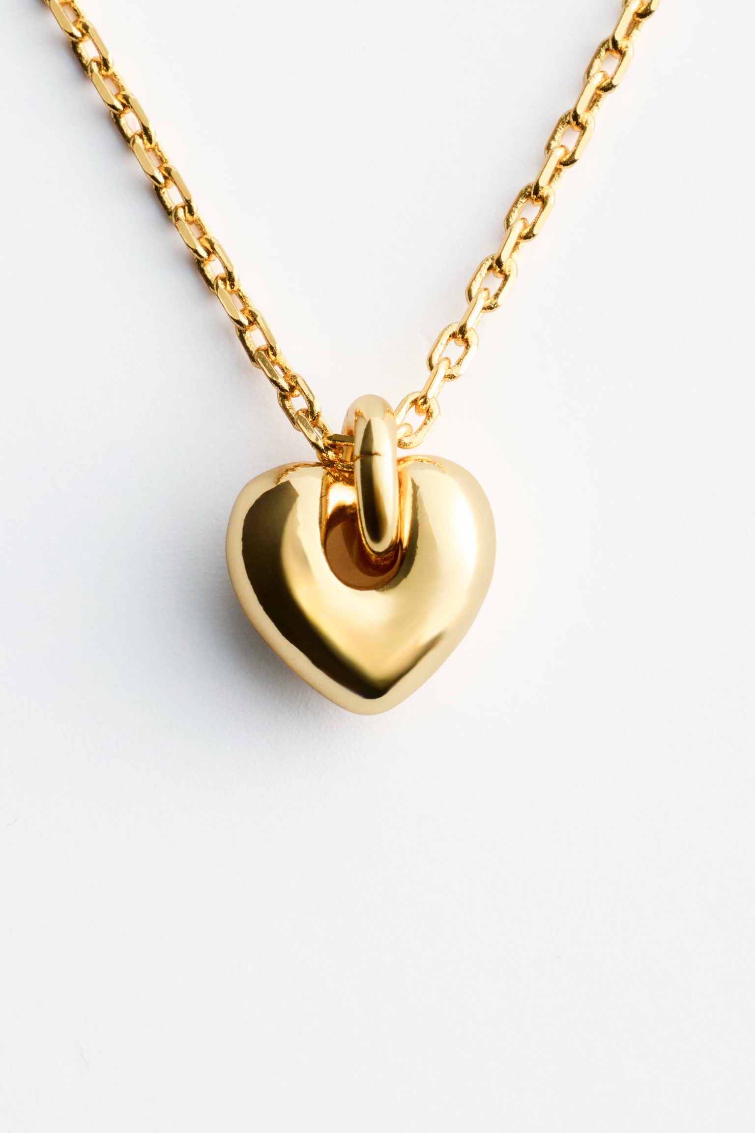 Collana con ciondolo a cuore - Oro/Argento - 3