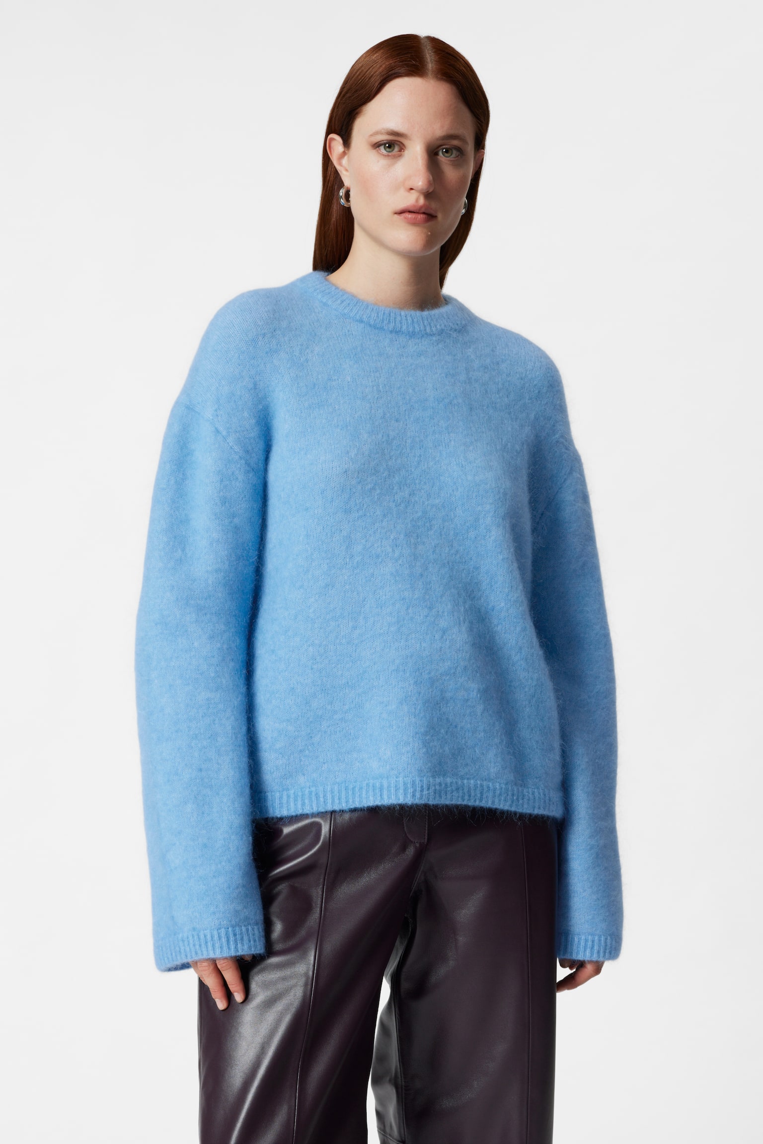 Mohair-Blend Jumper - Light Blue/Black/Mole/Beige/Dark Blue/Dark Red - 1