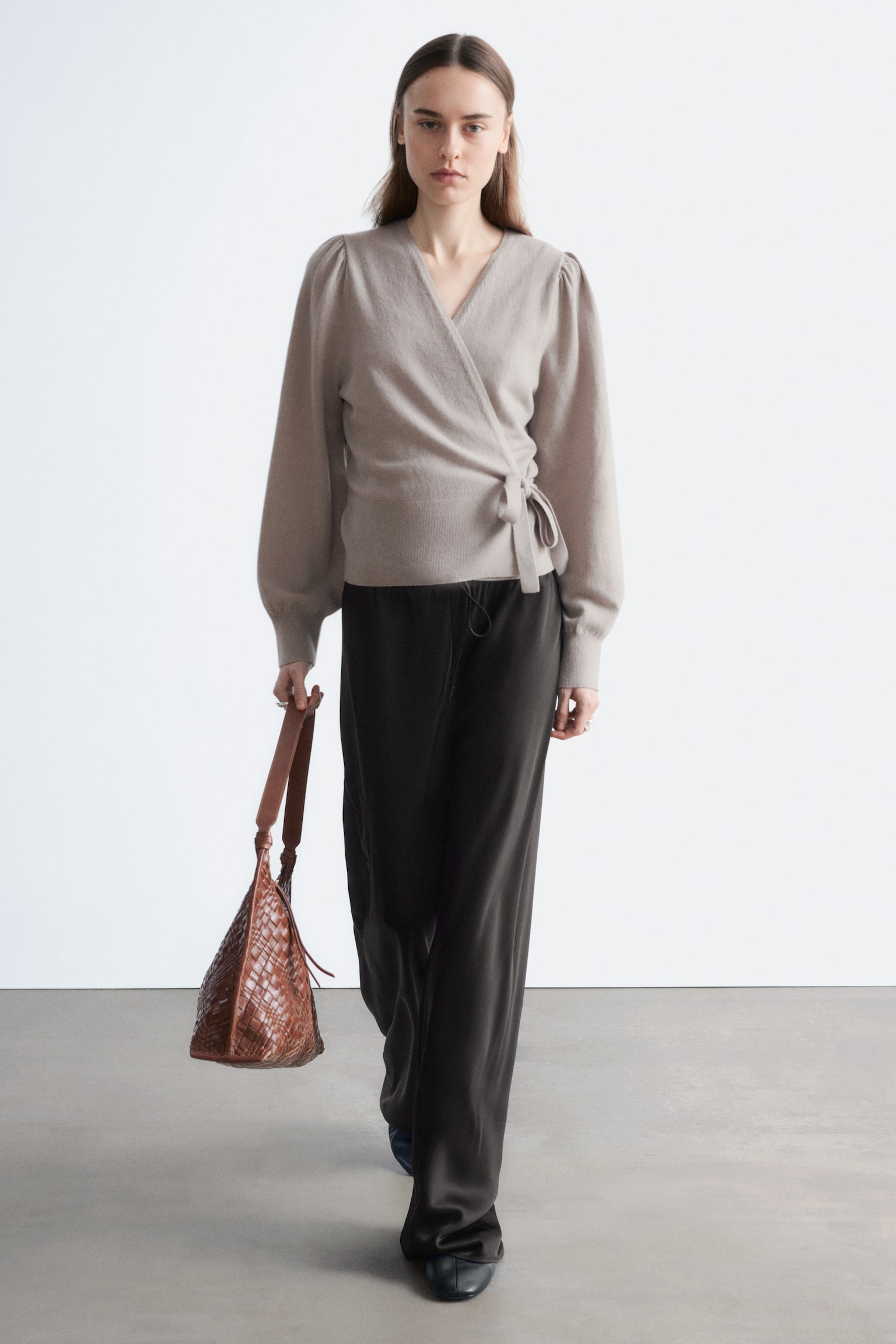 Wikkelvest van merinowol - Lichtgreige/Grijs gemêleerd/Blauw gemêleerd - 7