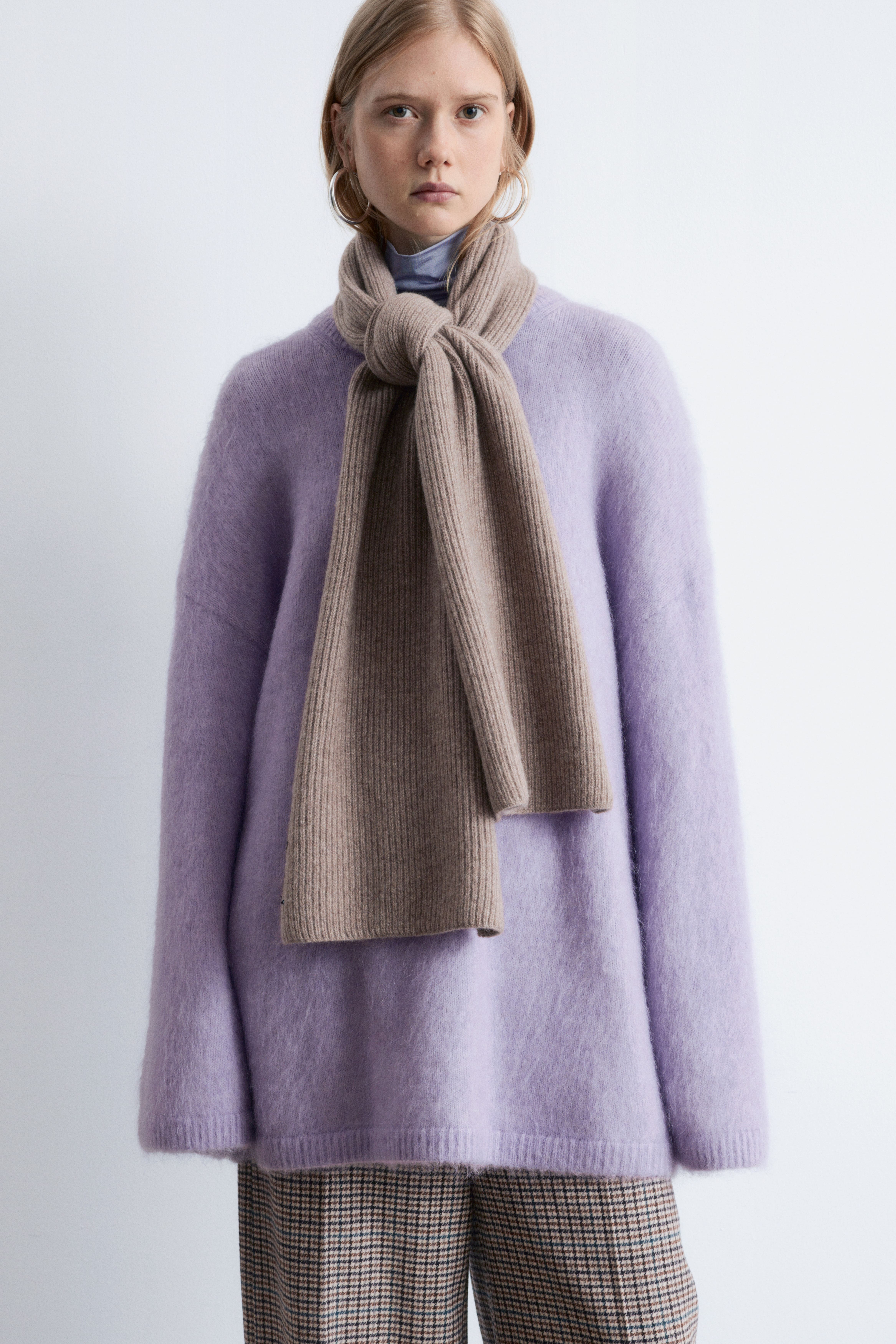 Sciarpa in cashmere - Talpa/Crema/Nero/Blu navy/Verde