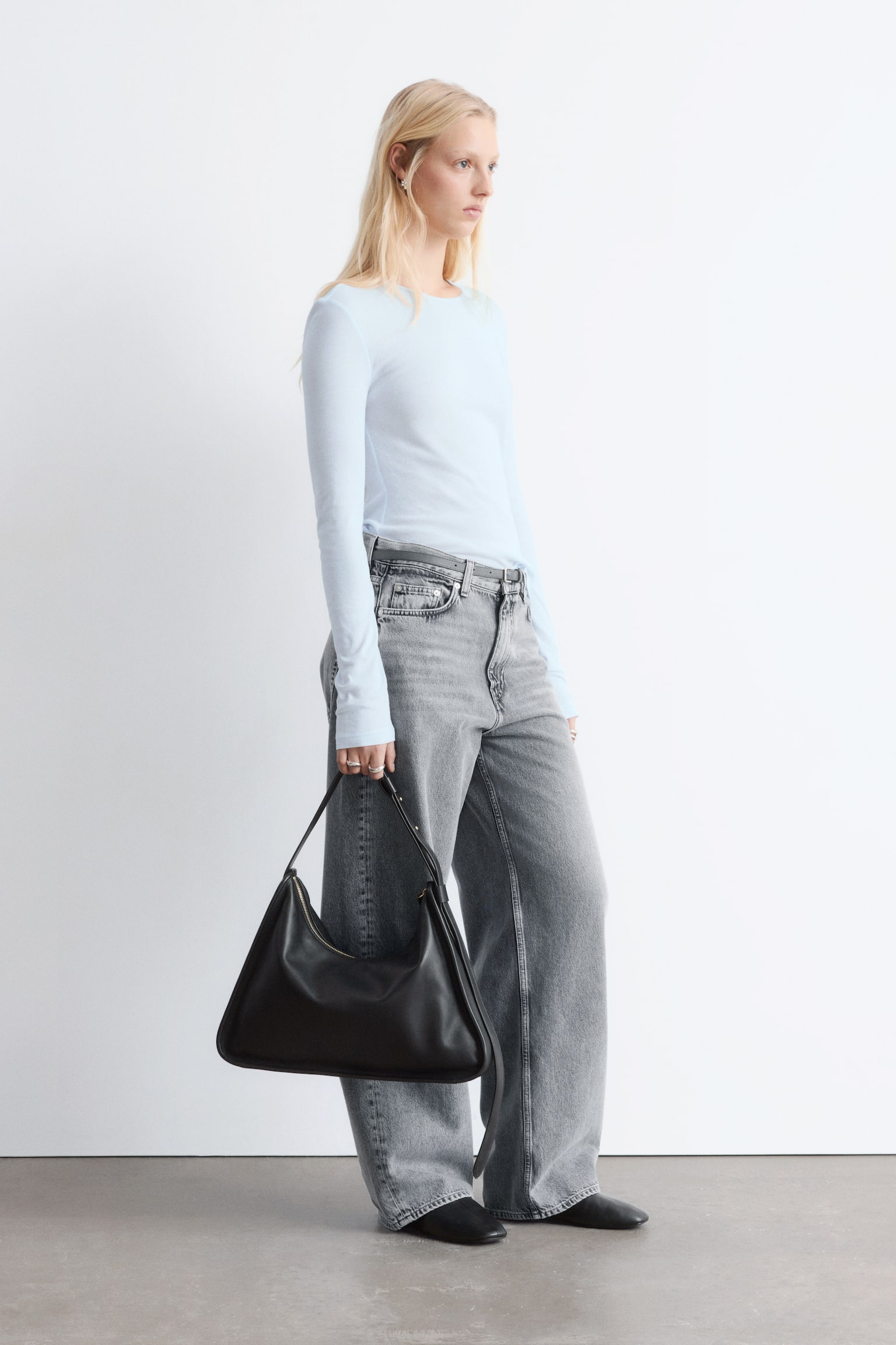 Haut transparent à manches longues - Bleu clair - 5