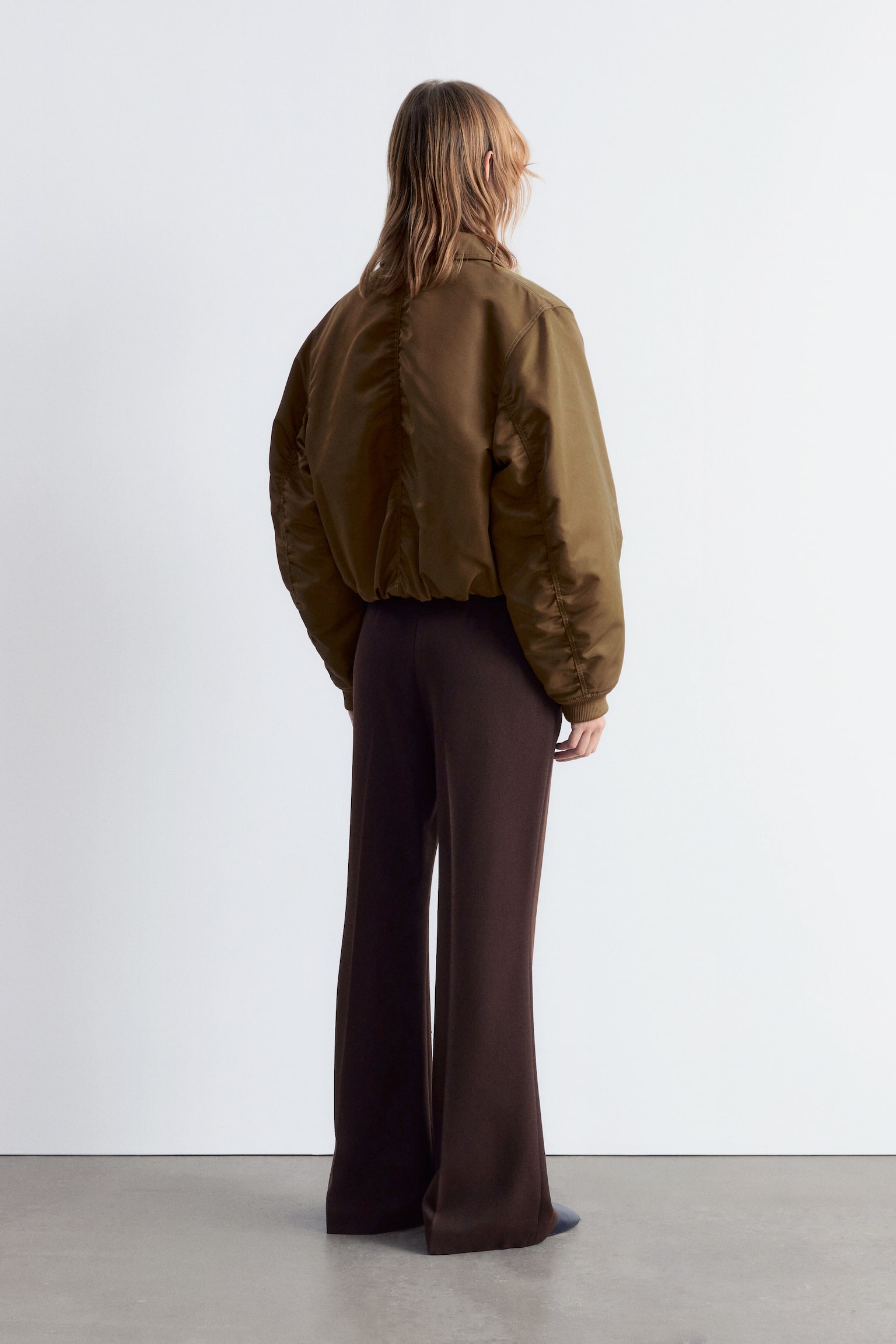 Cropped bomberjack - Kakibruin - 7