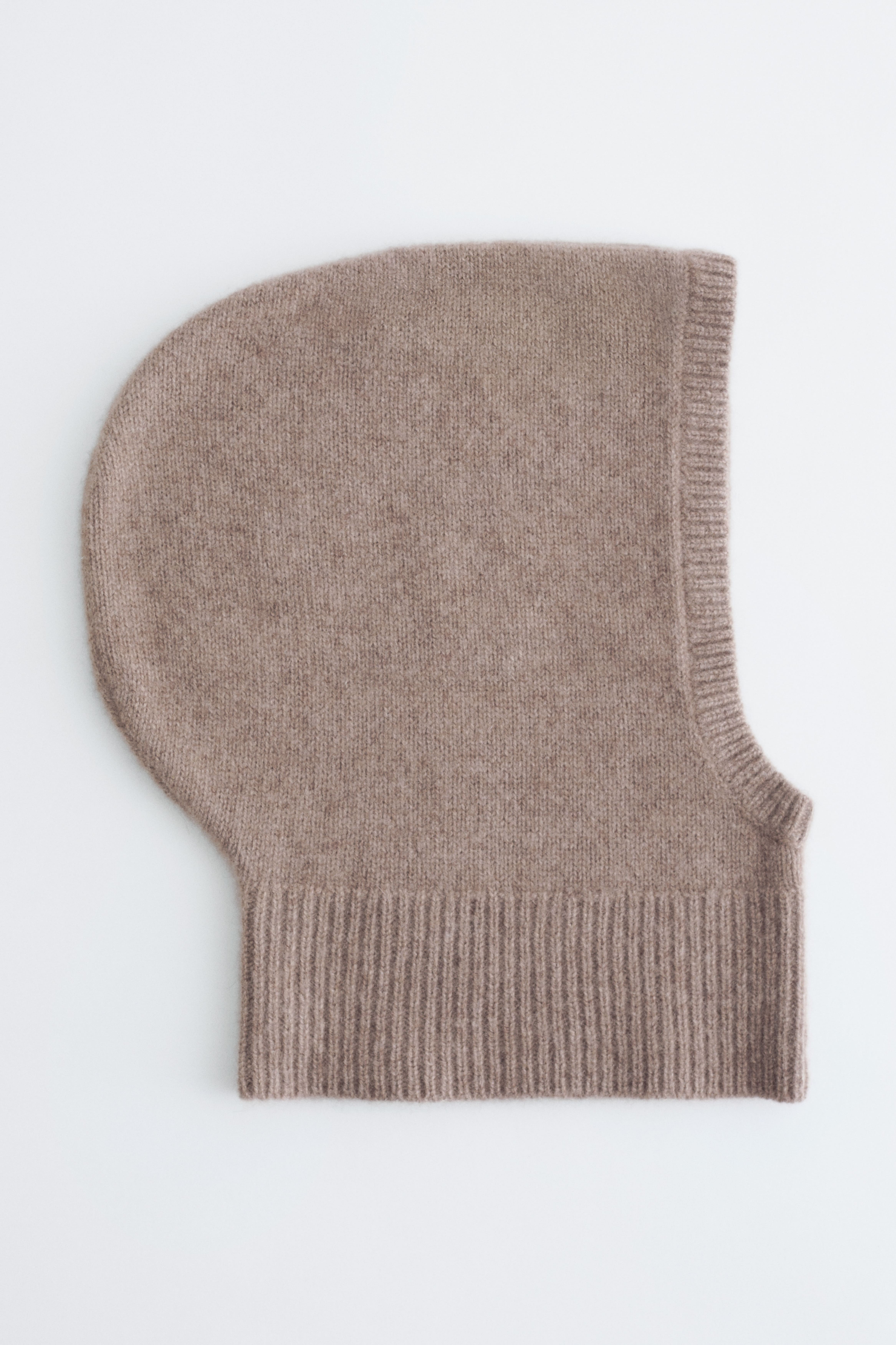 Cagoule ajustée en cachemire - Taupe/Noir