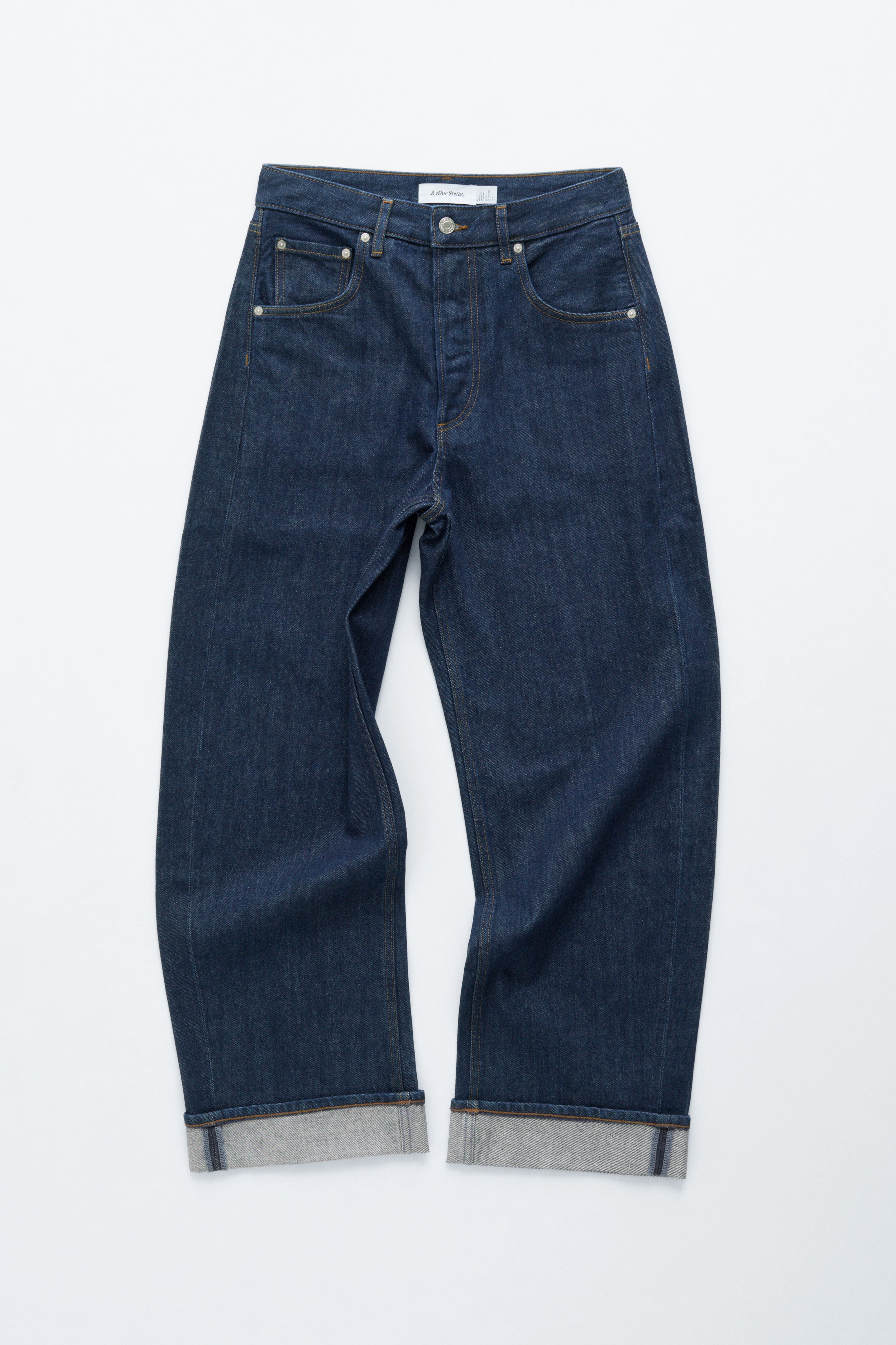 Jeans mit Barrel-Bein - Dunkelblau/Hellblau/Rostbraun/Khaki/Mittelblau/Schwarz