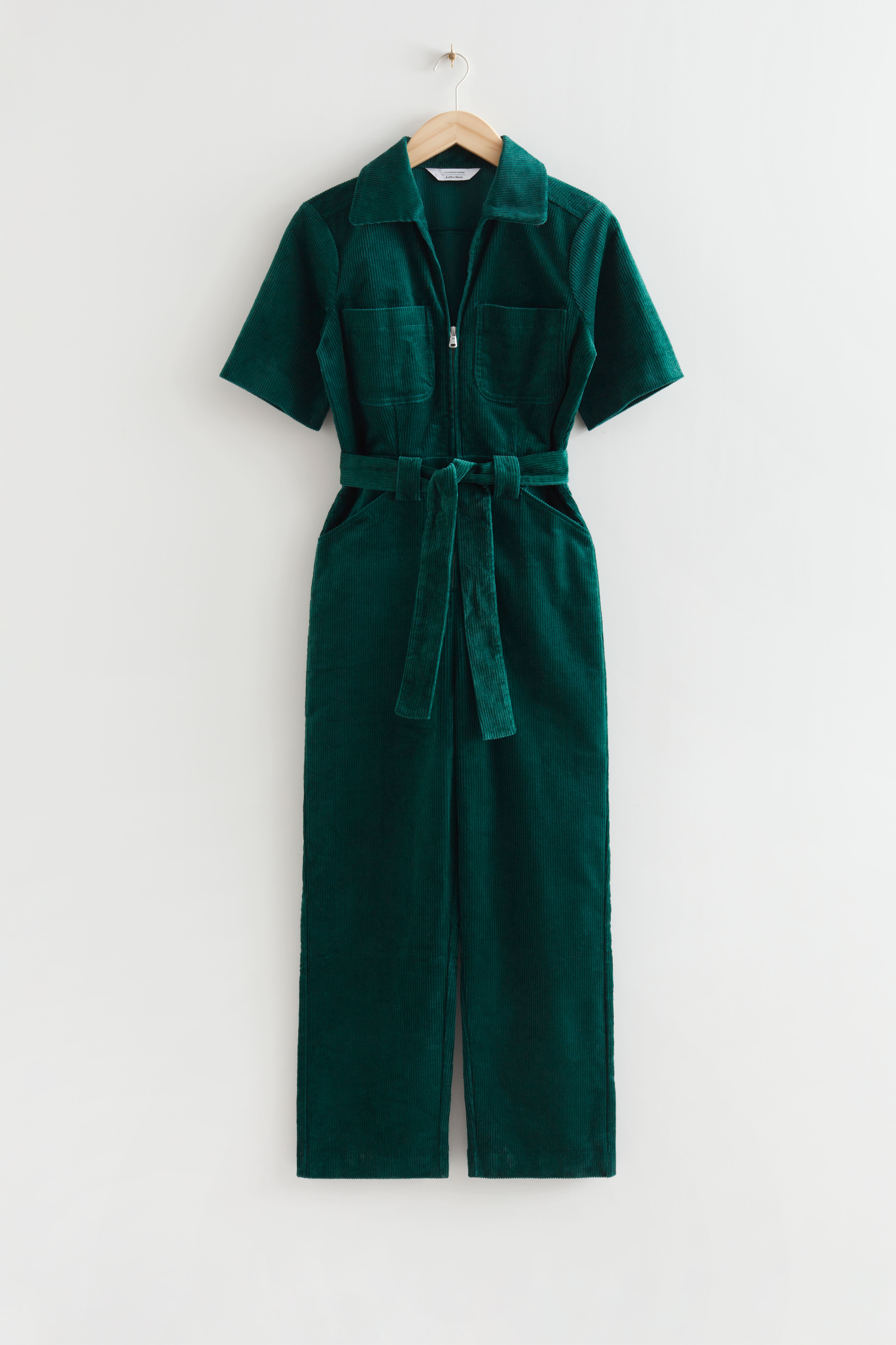 Belted Corduroy Jumpsuit - Purple - Ladies | H&M GB