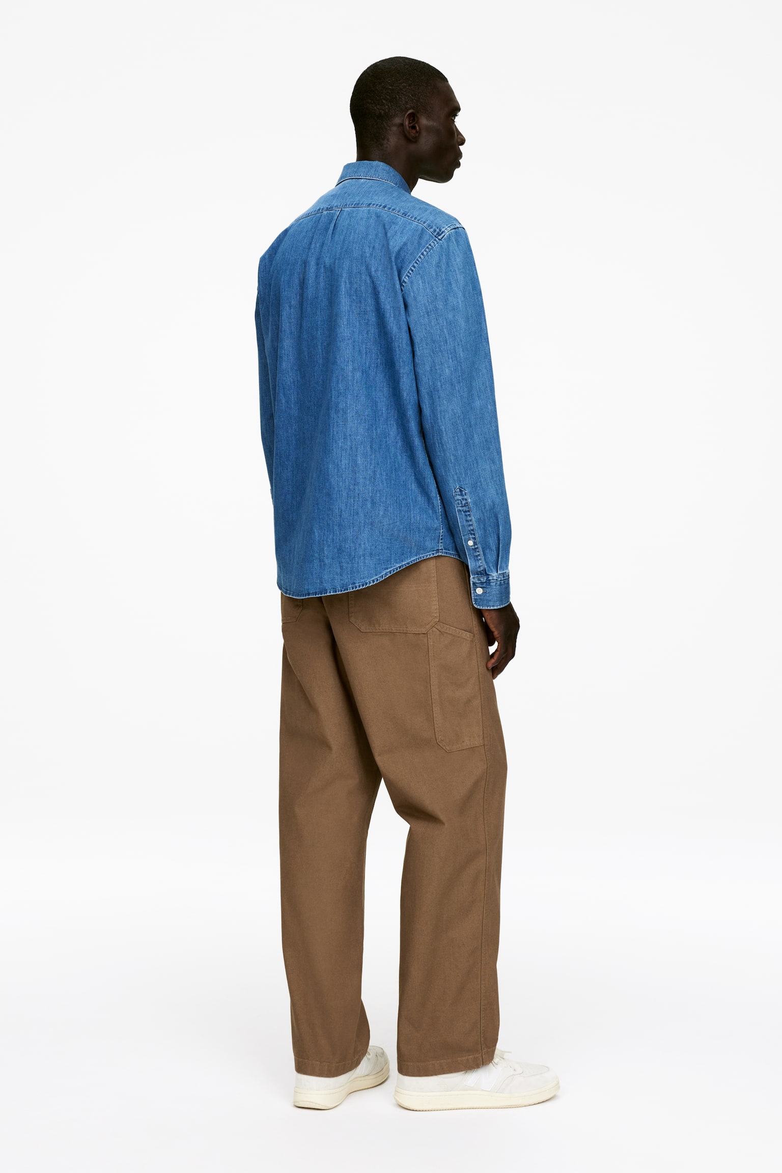 Weite Workwear-Hose - Braun - 4