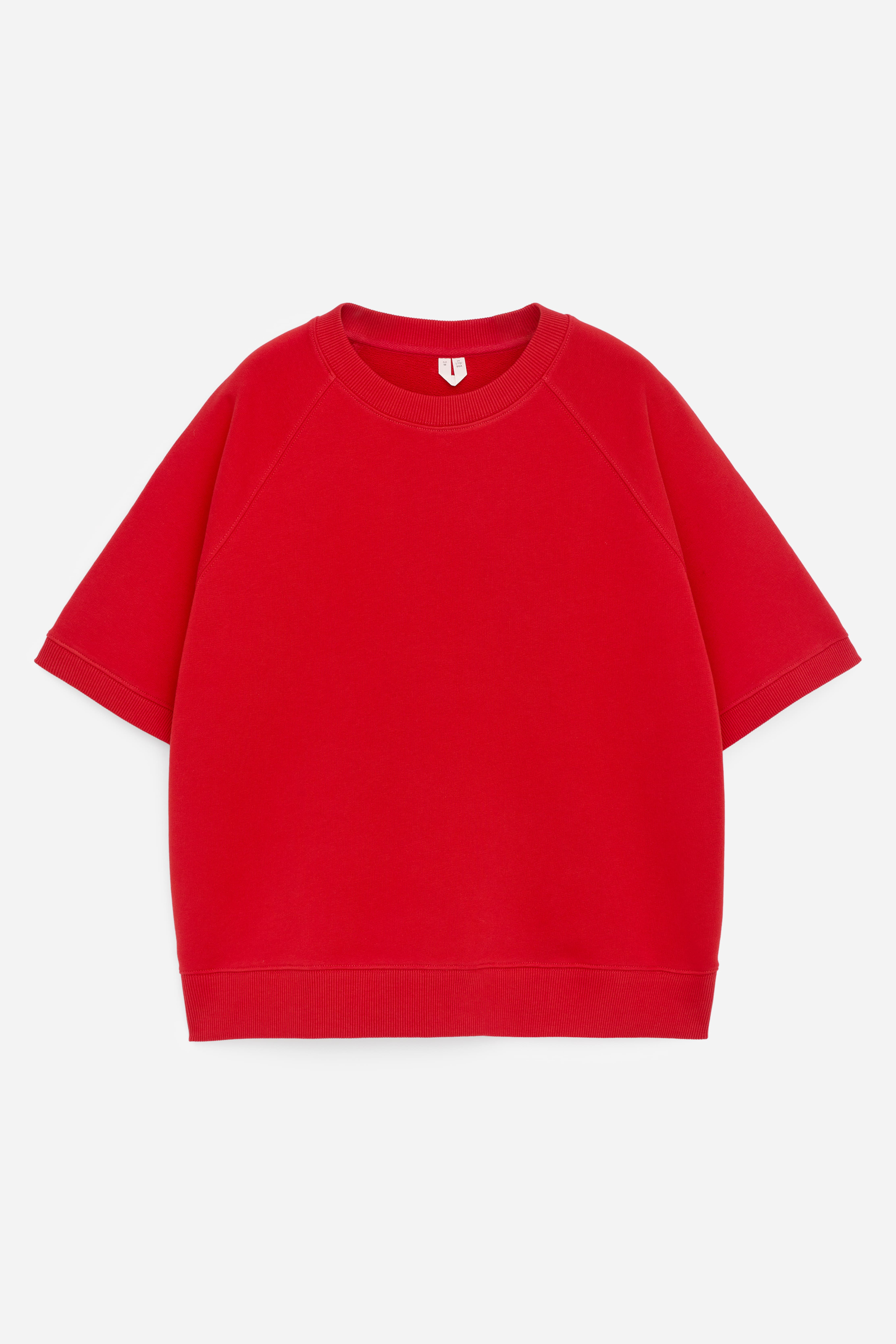 Sweat en tissu éponge - Rouge/Gris chiné