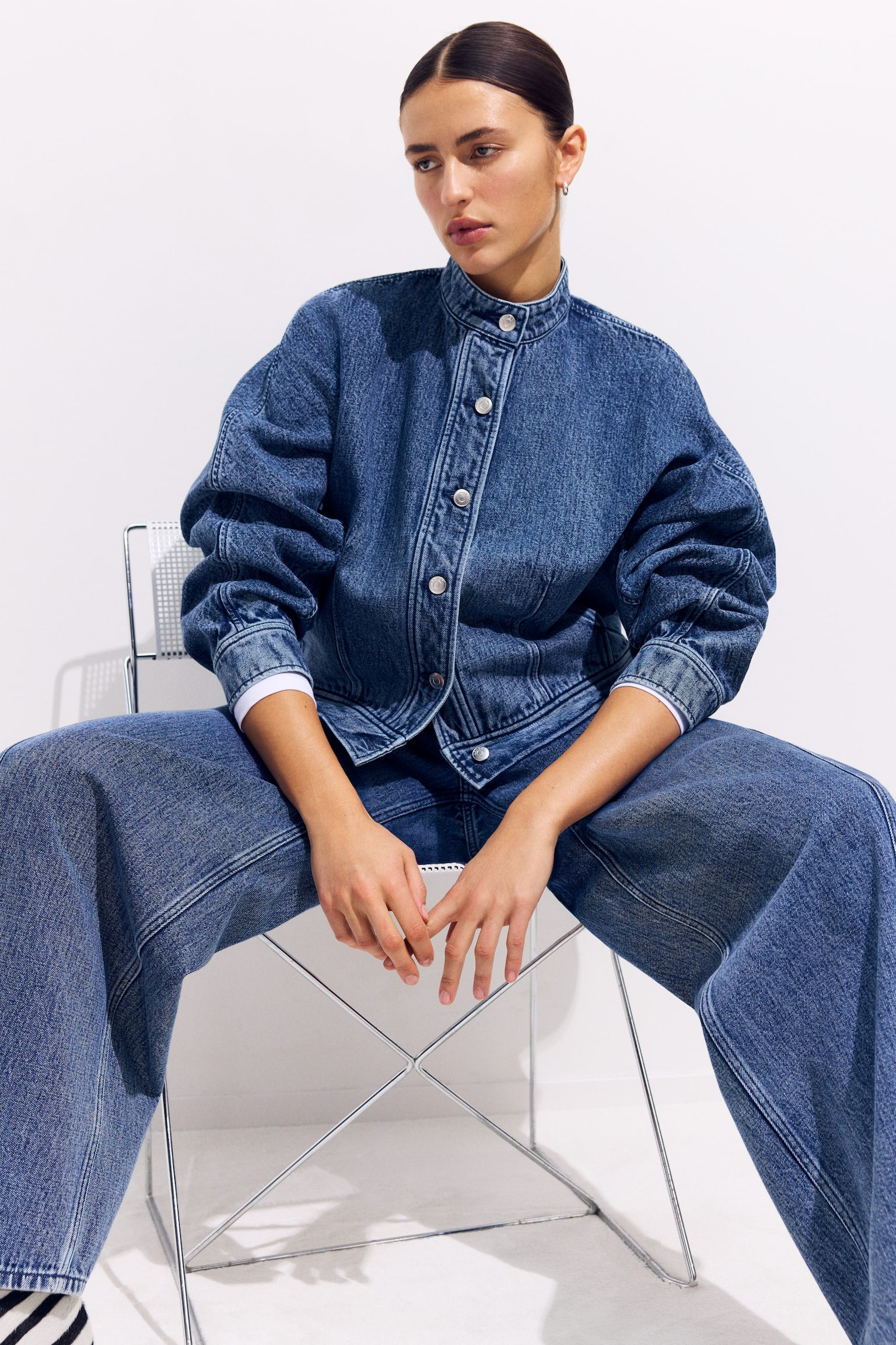 Surchemise en jean - Bleu - 5
